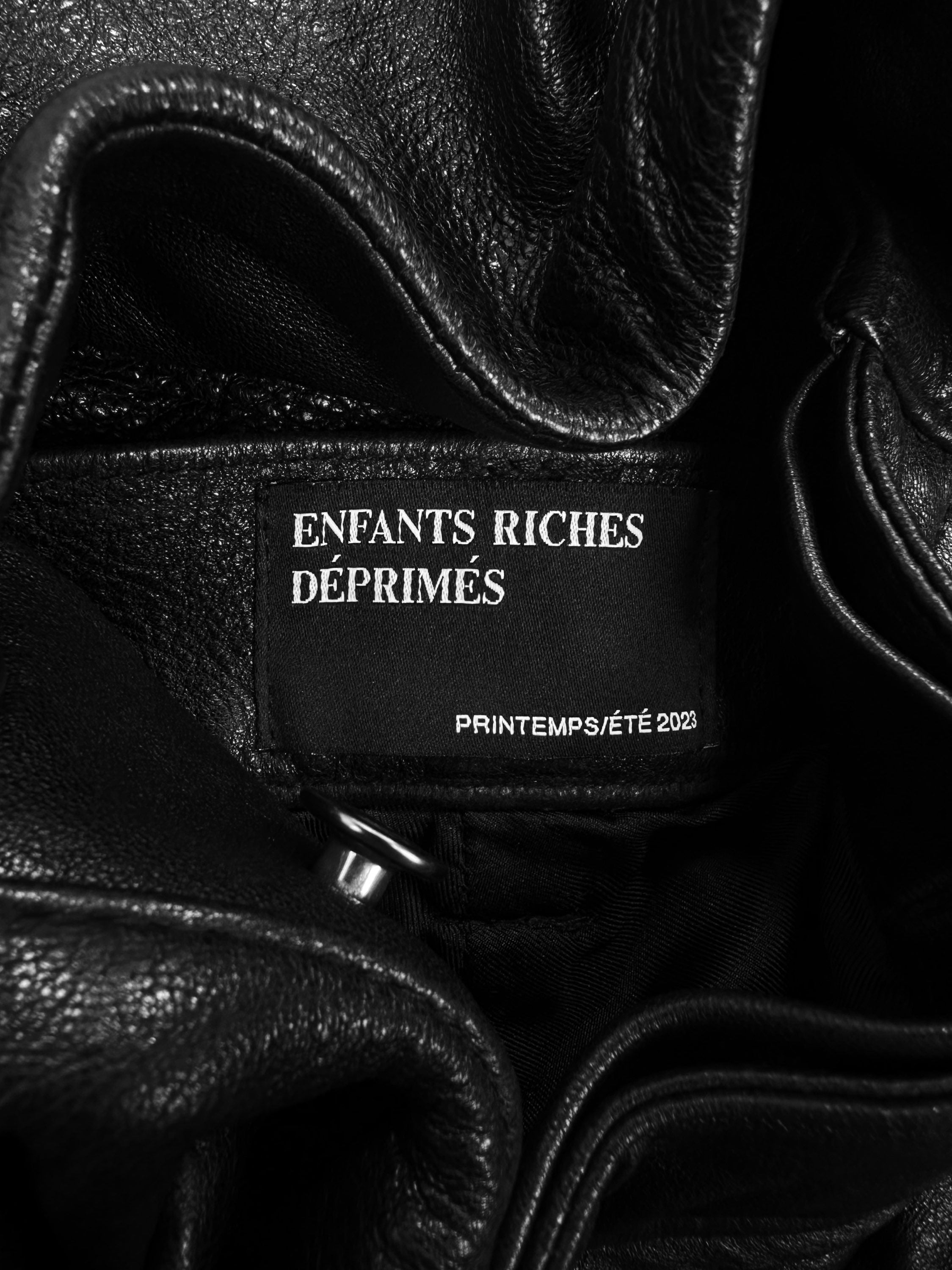 SS23 Enfants Riches Deprimes ‘Flared’ Lambskin Leather Pants