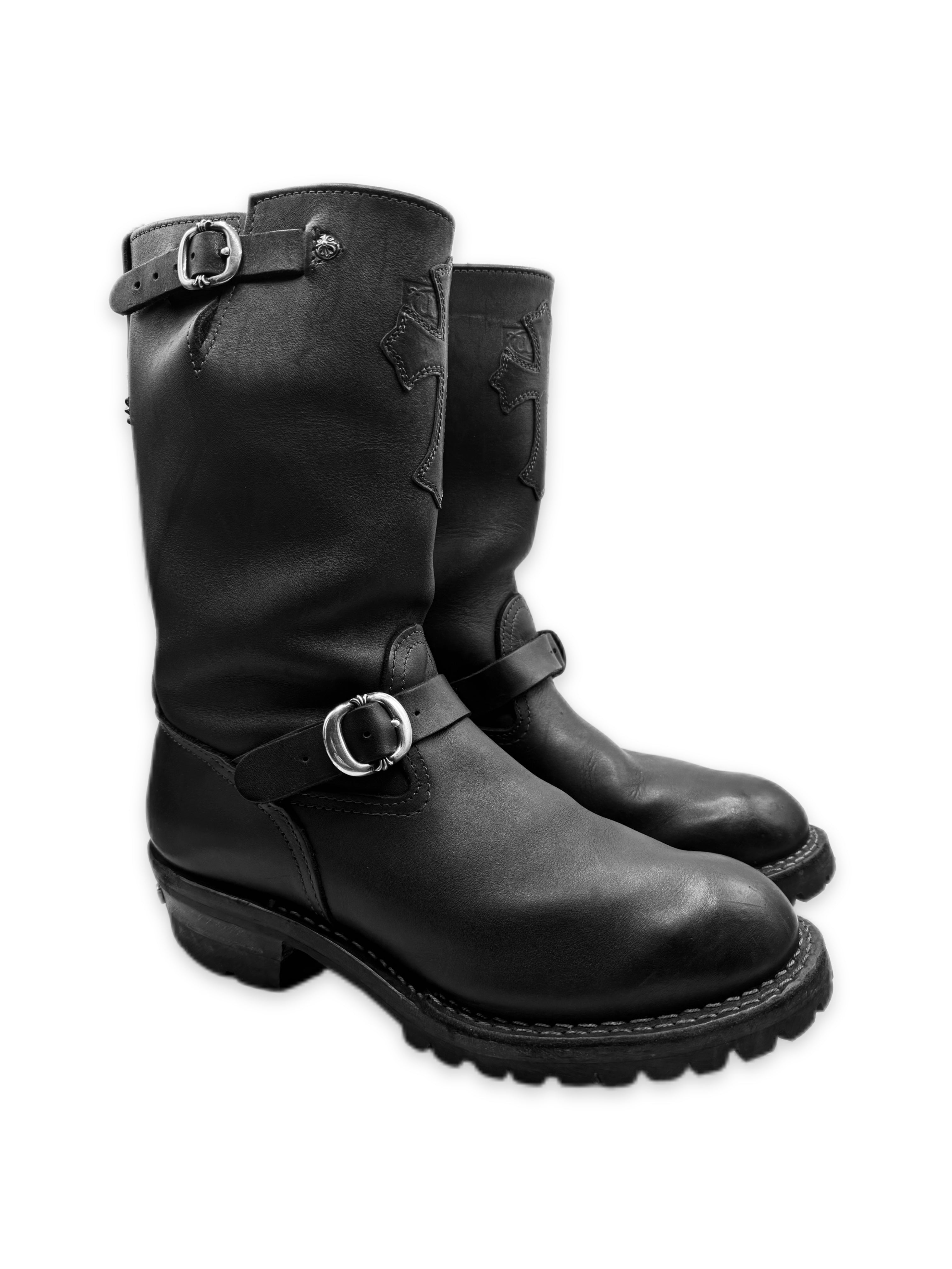 Chrome Hearts x Wesco Cross Patch Leather Gunslinger Boots