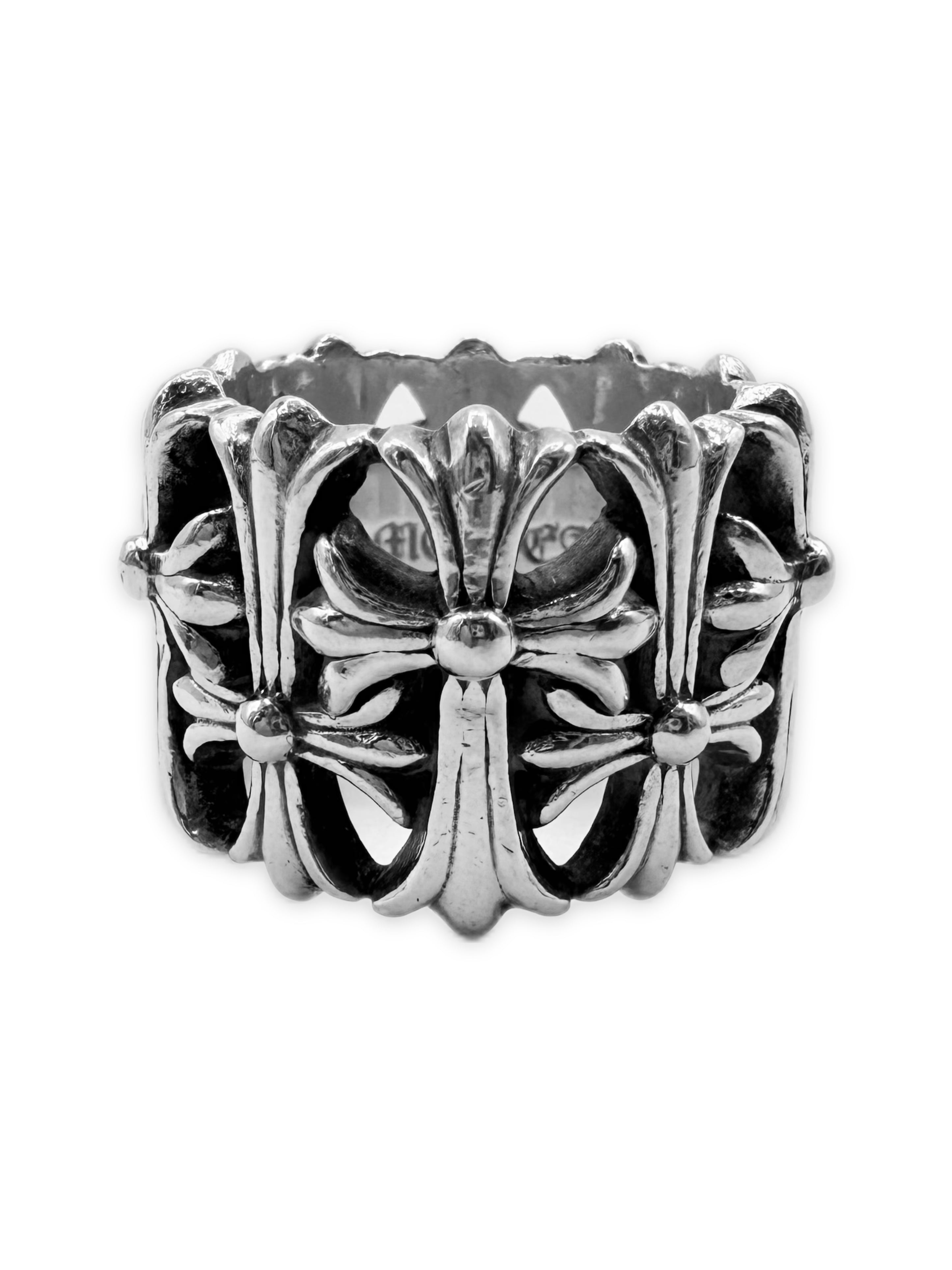 Chrome Hearts Cemetery .925 Silver Etched Ring