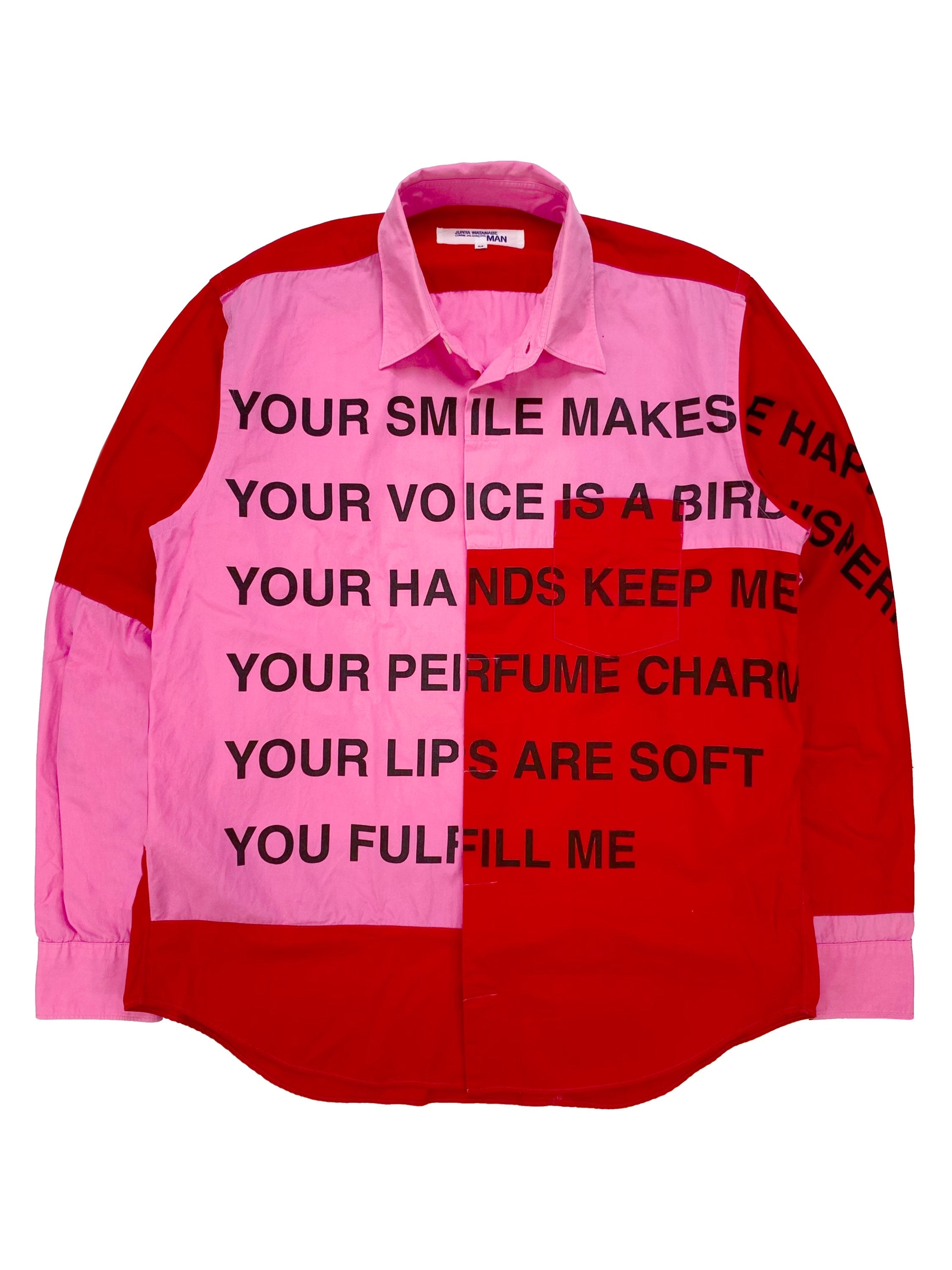 SS02 Junya Watanabe “You Fulfill Me” Patched Longsleeve Shirt