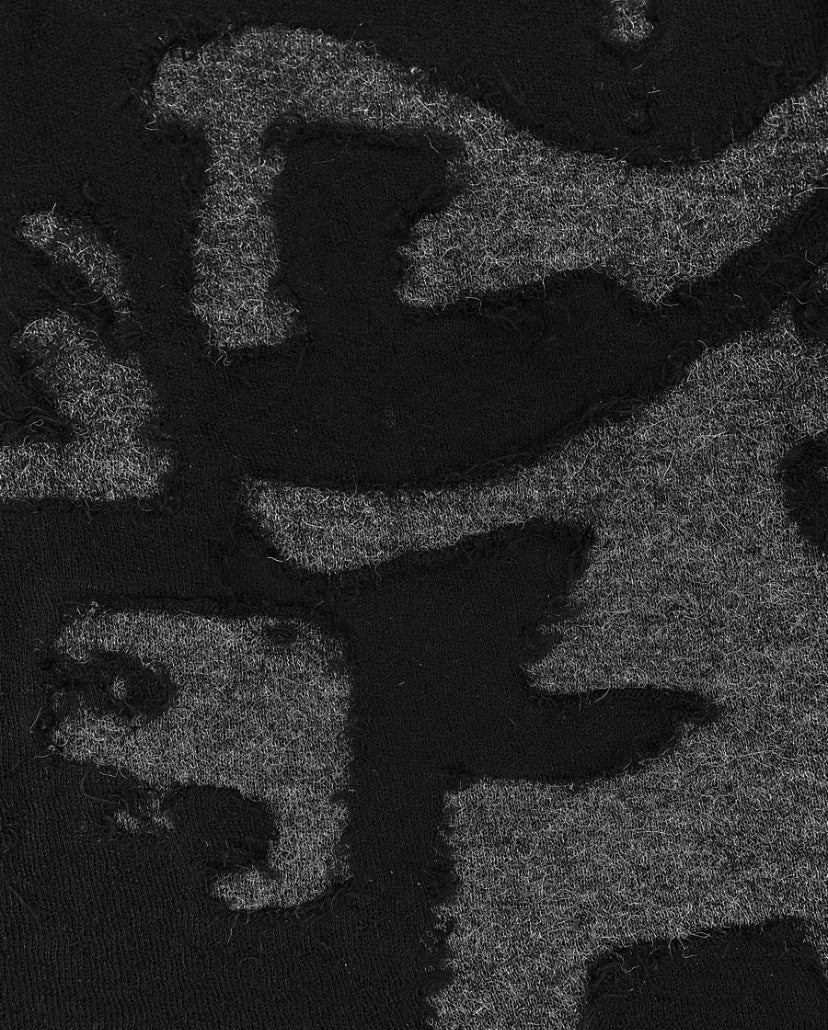 AW04 Yohji Yamamoto Pour Homme Alpaca “Burnt” Knit Sweater