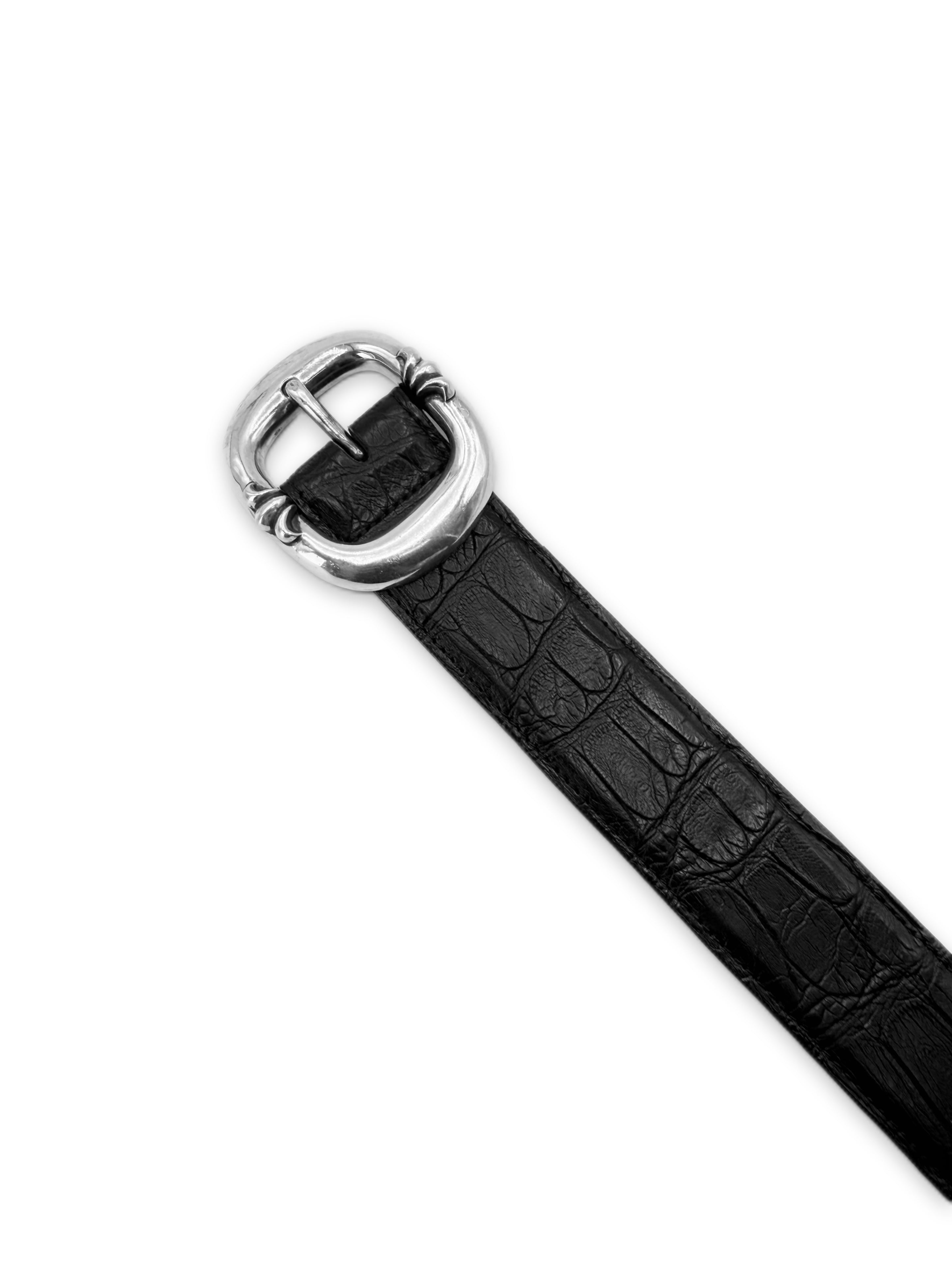 Chrome Hearts Alligator Leather ‘Gunslinger’ .925 Silver Belt