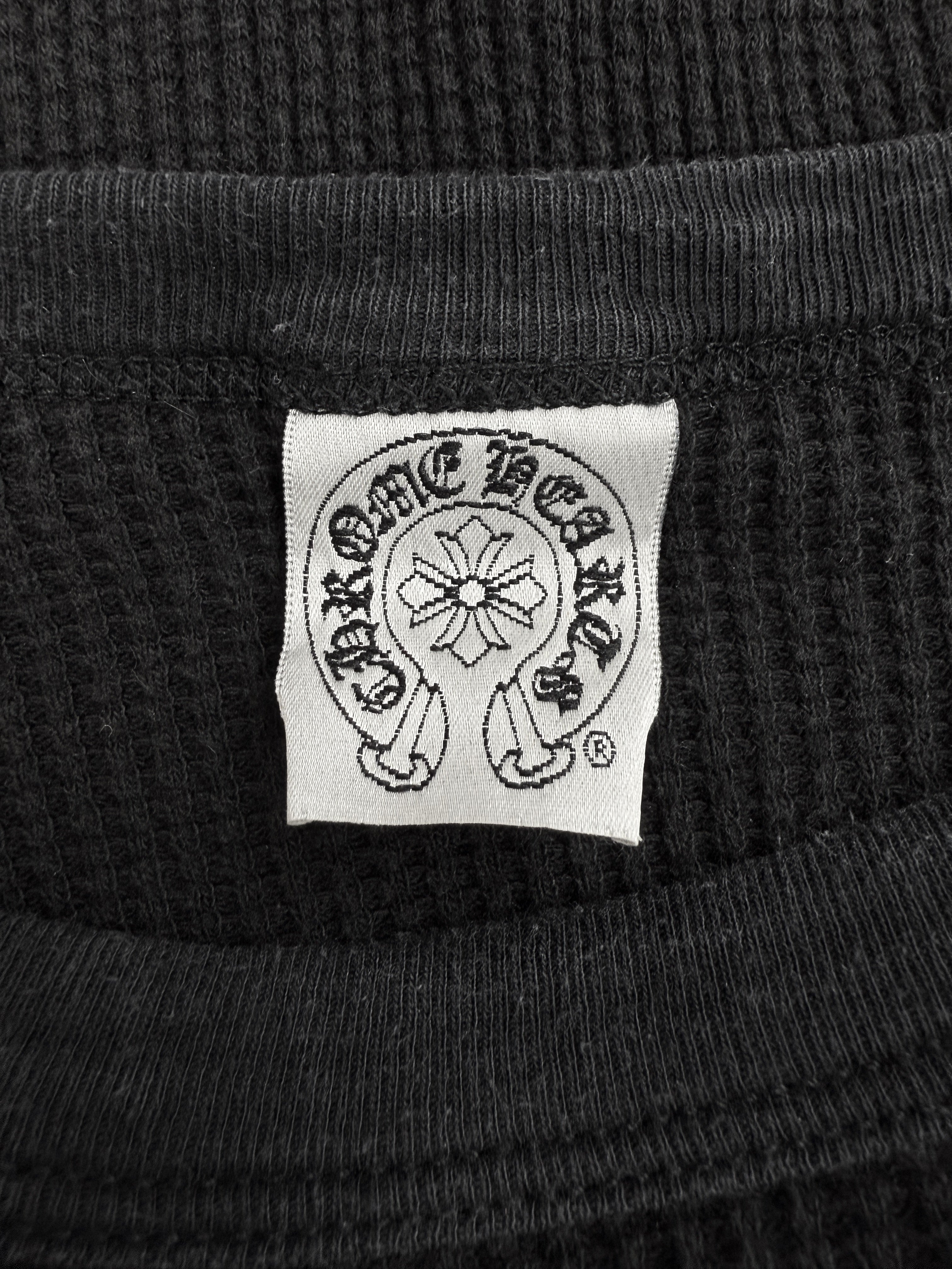 Chrome Hearts Dagger Black Thermal Embroidered Long Sleeve Shirt