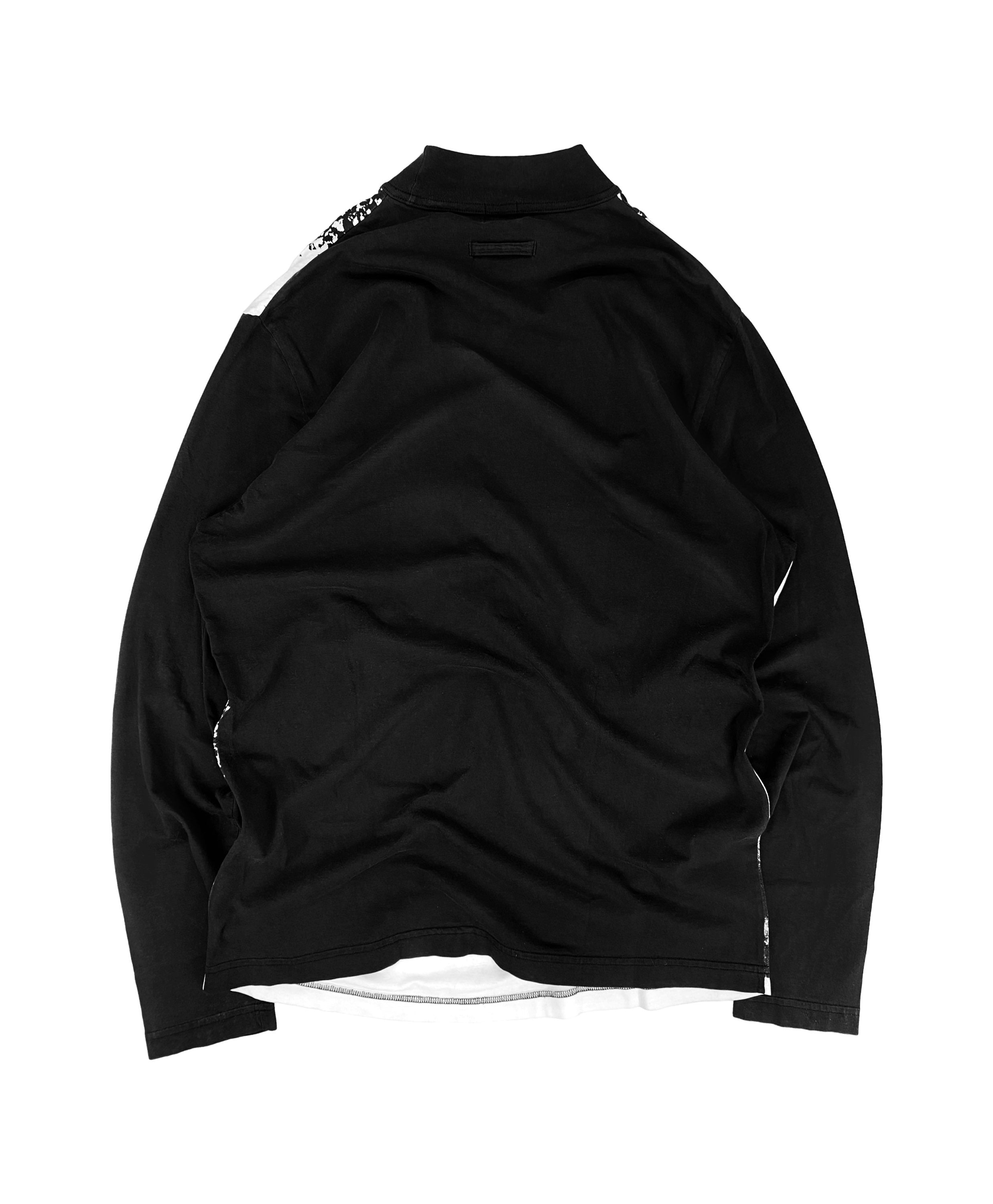 90s Jean Paul Gaultier ‘Kiss’ Negative Face Graphic Turtleneck