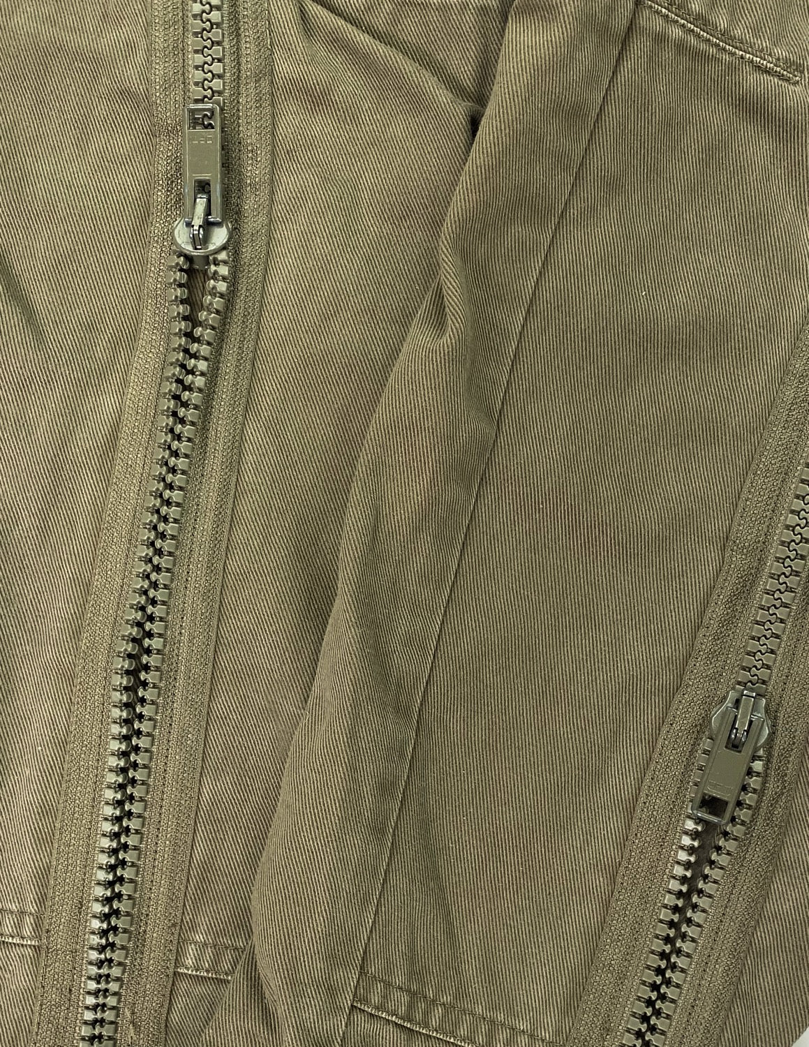 Dries Van Noten Full Zip Olive Green Pants