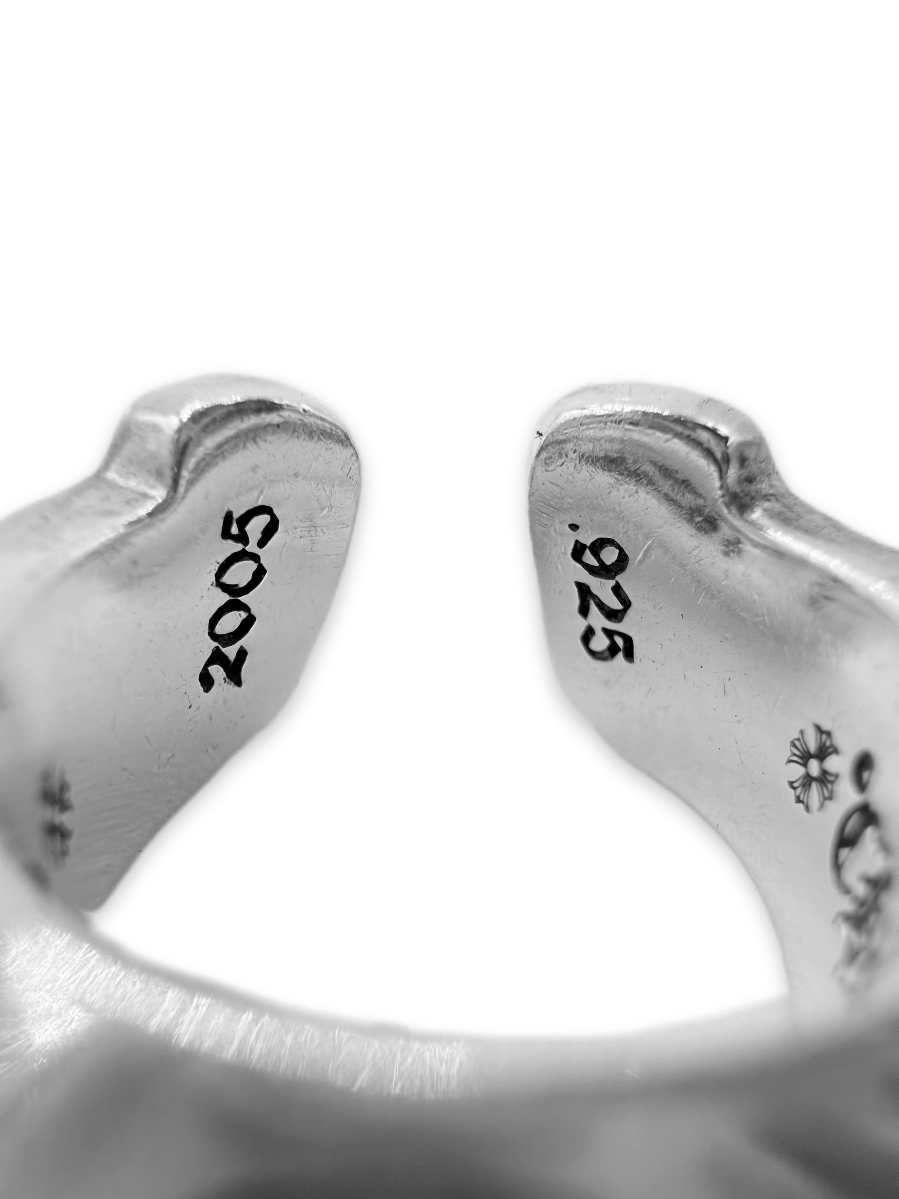 Chrome Hearts ‘Scroll’ Spell Out .925 Silver Ring