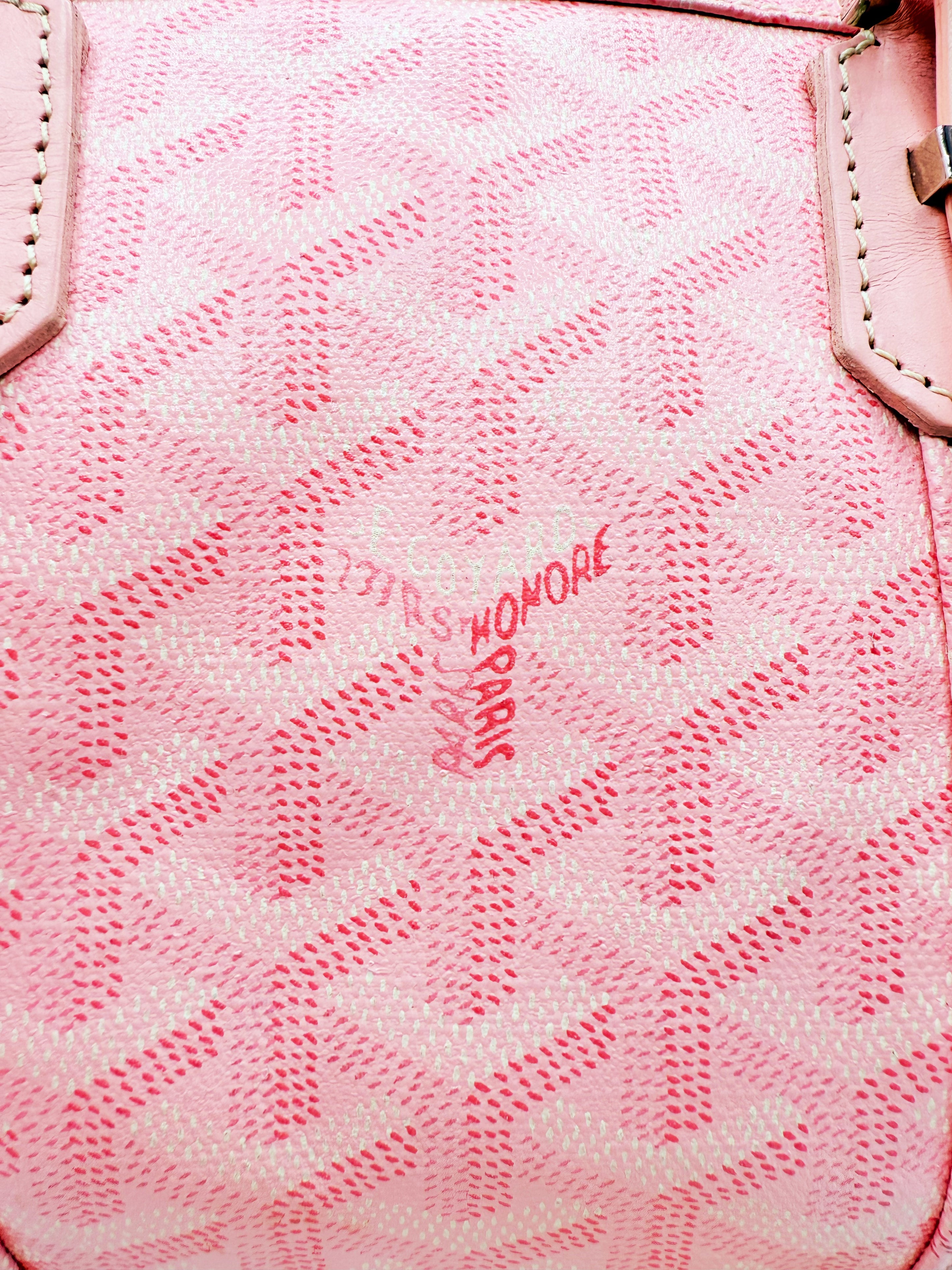 2008 Goyard 35 Sakura Baby Pink Japan Exclusive Croisière Leather Duffle Bag