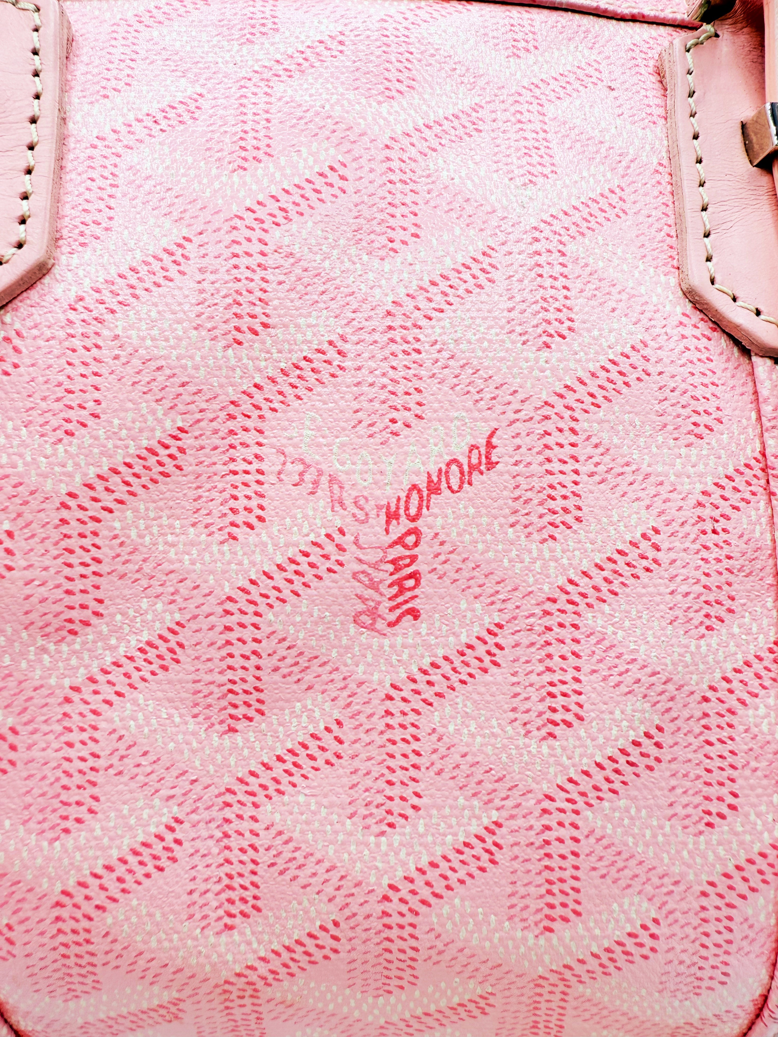 2008 Goyard 35 Sakura Baby Pink Japan Exclusive Croisière Leather Duffle Bag