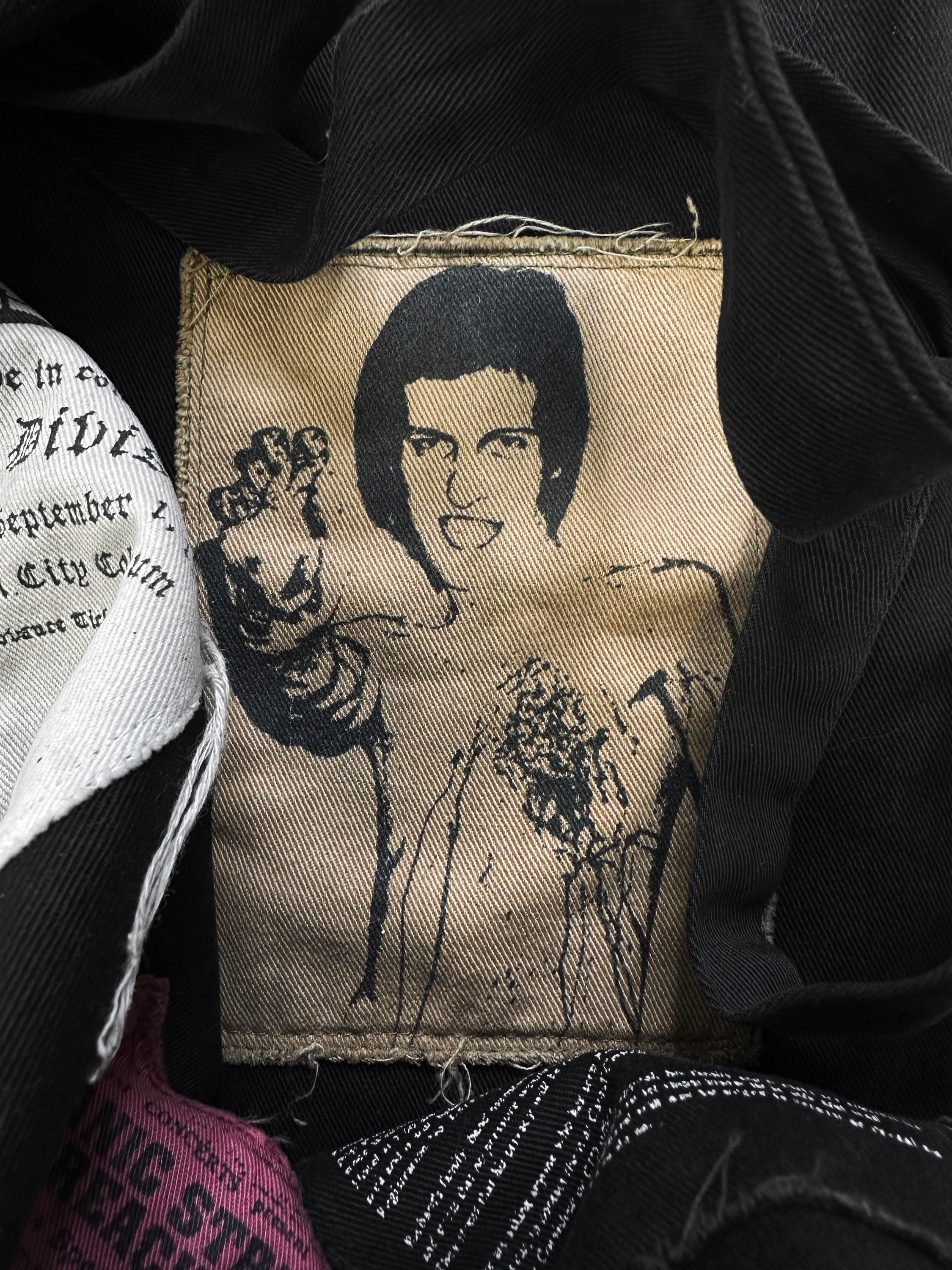 AW01 Raf Simons ‘Riot, Riot, Riot’ Patchwork Crossbody Tote Bag