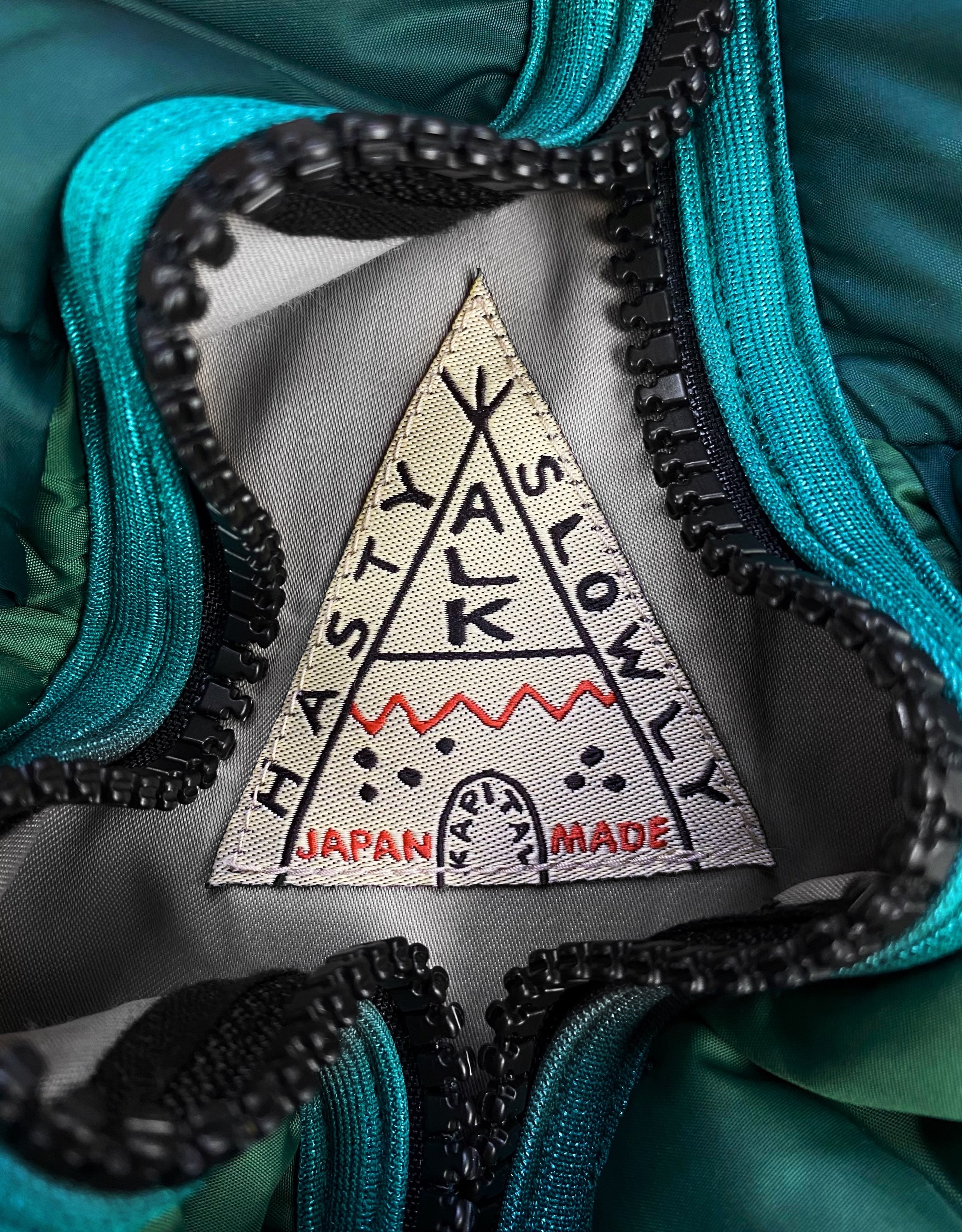 SS23 Kapital ‘Keel’ Woven Two Tone Full Zip Puffer Vest