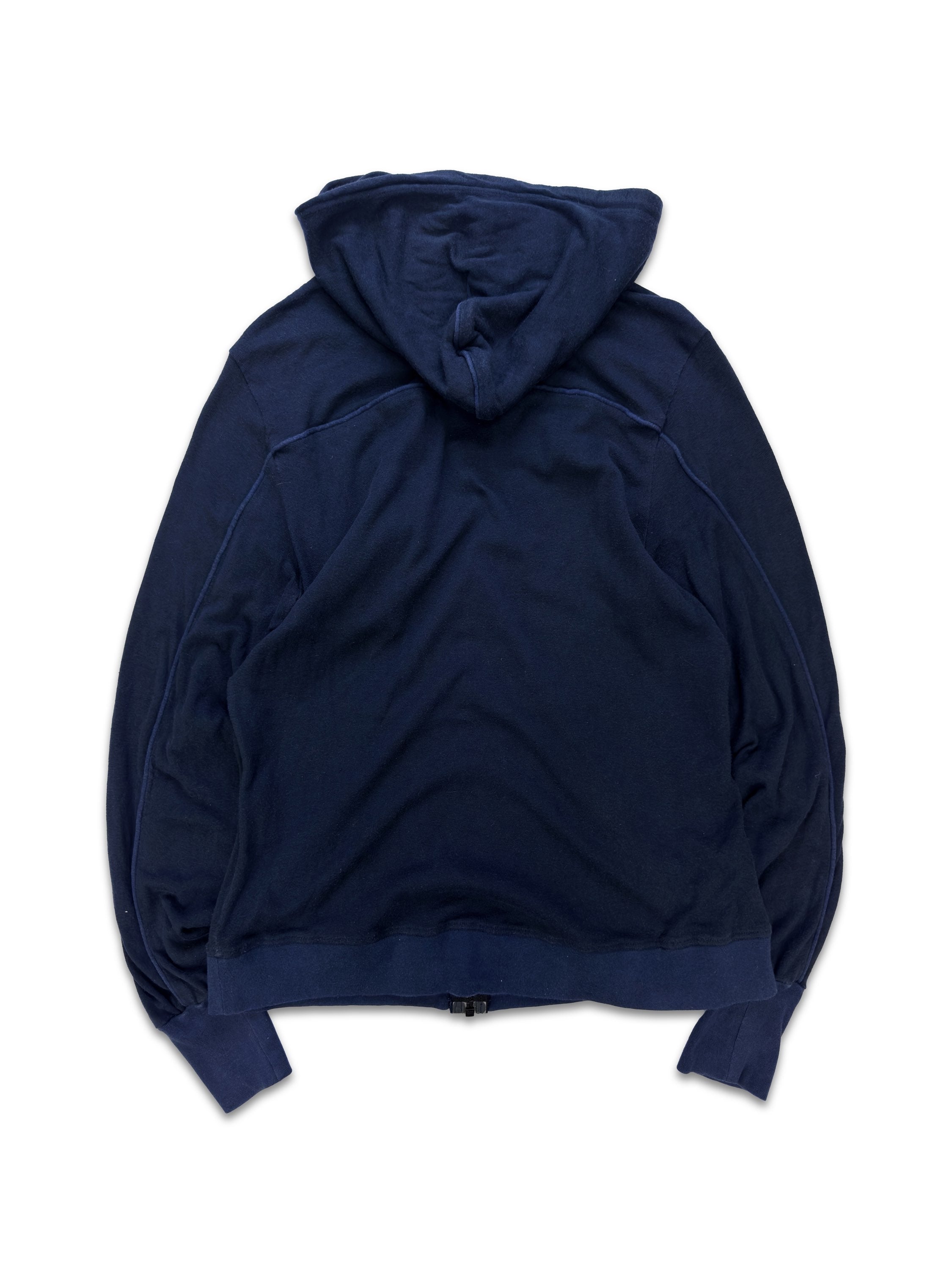 Undercover Navy Blue Full-zip ‘Chest Pocket’ Hoodie