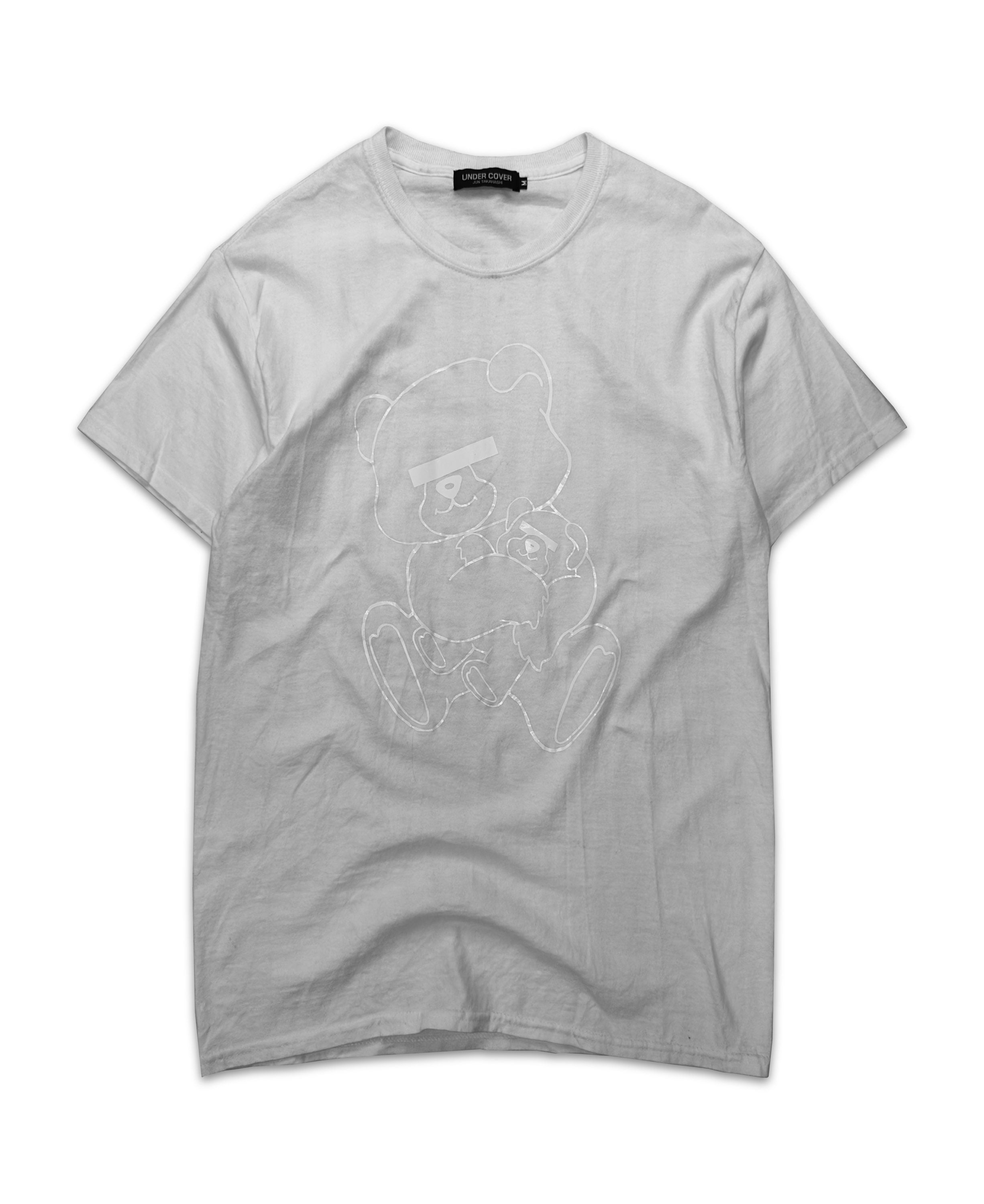 00s Undercover ‘Teddy Bear’ Stencil Graphic White T-Shirt
