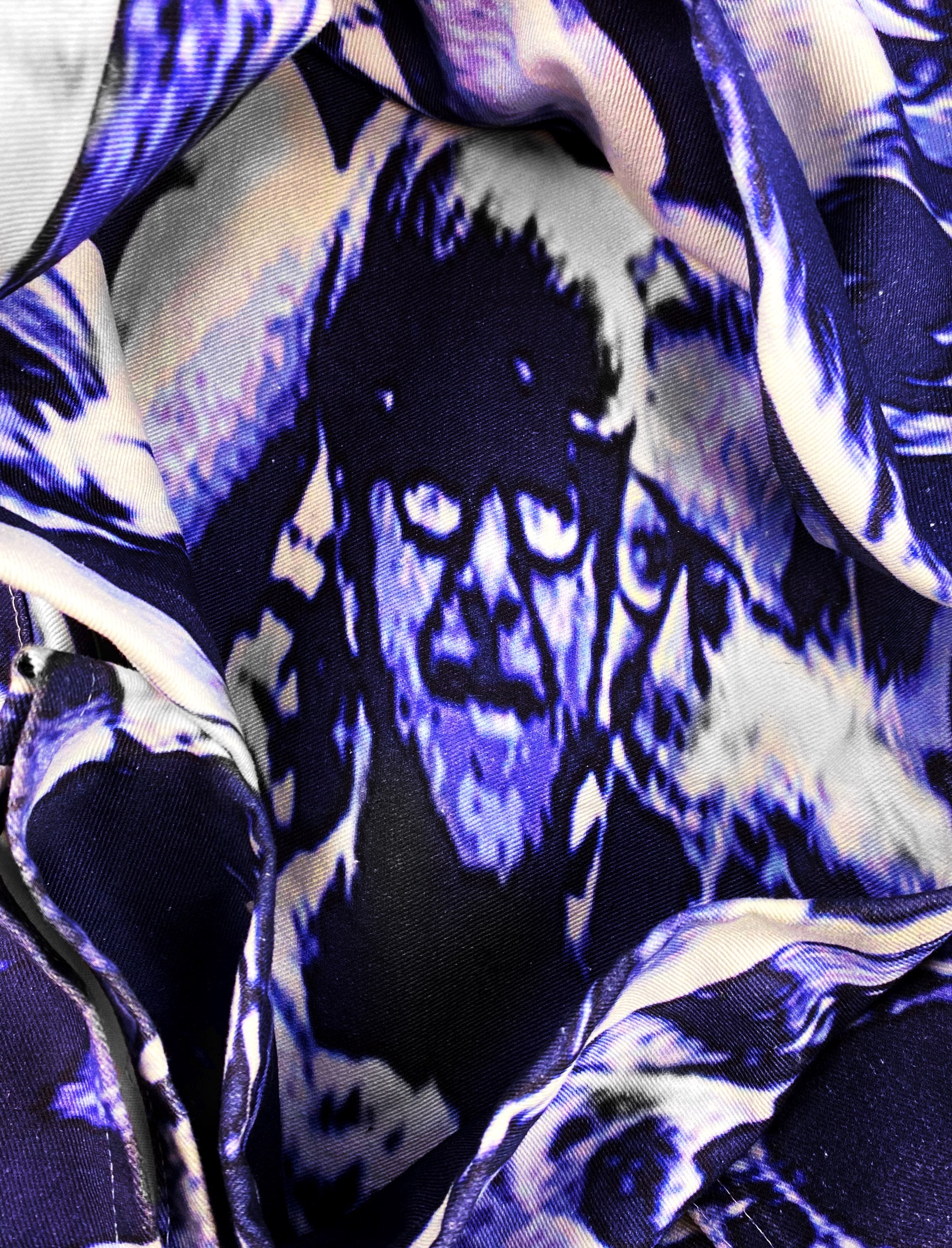 AW20 Absolutely Fucking Bitch ‘1969 Boa’ Full Print Violet Pants