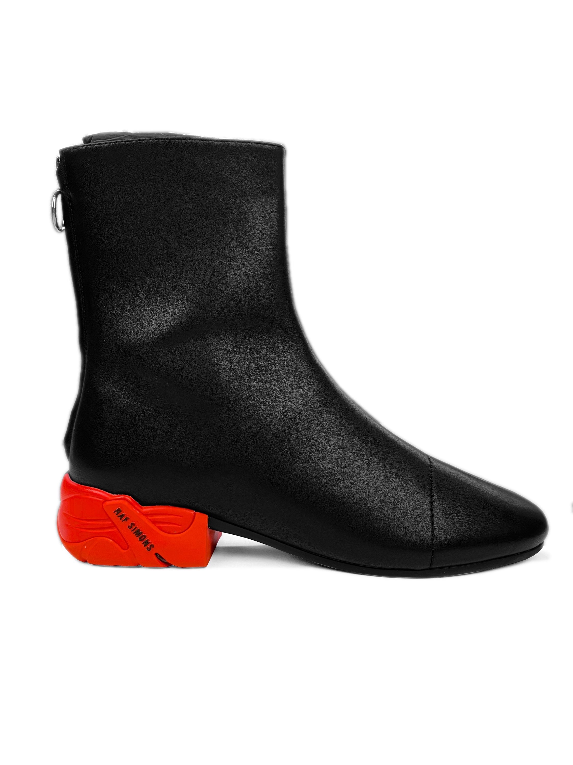 AW20 Raf Simons Solaris-2 Runner Black Leather Backzip Boots