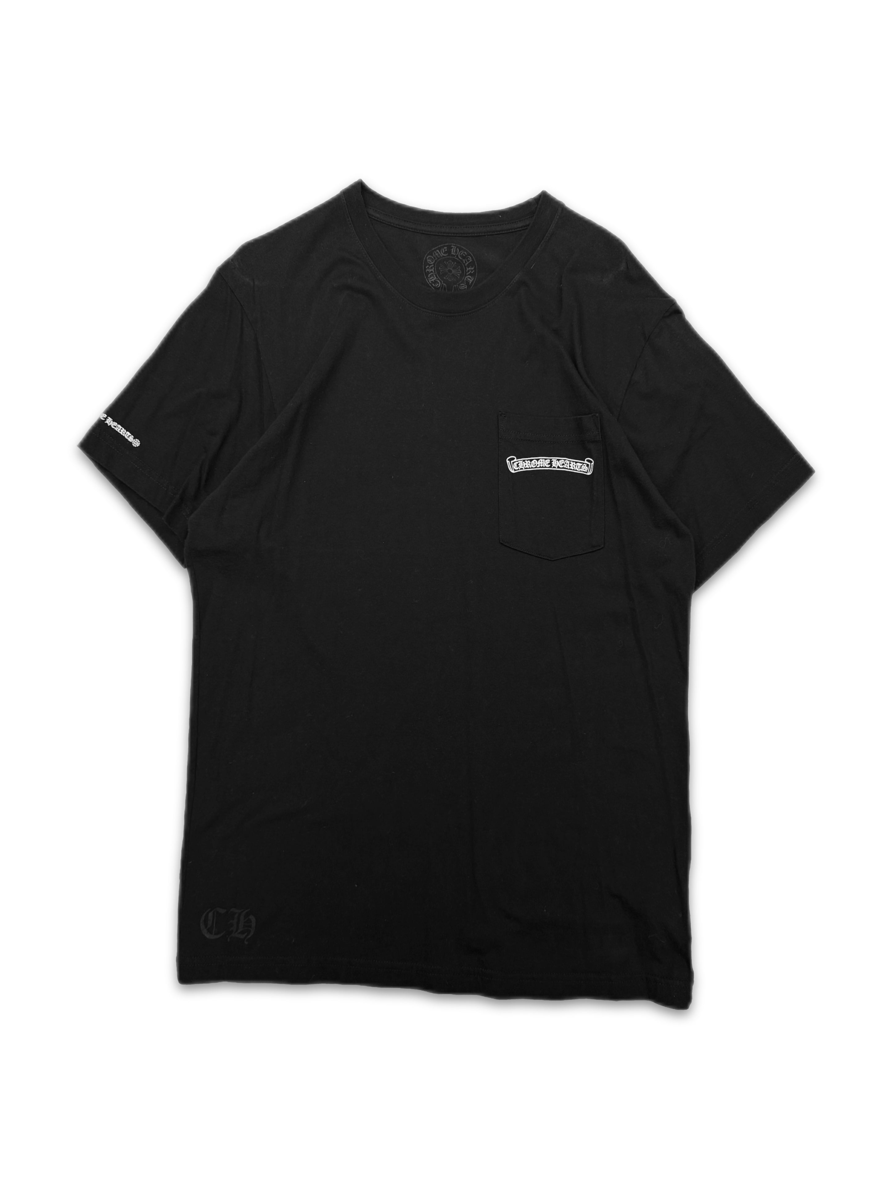 Chrome Hearts Cross Floral Snowflake Black Graphic T-Shirt
