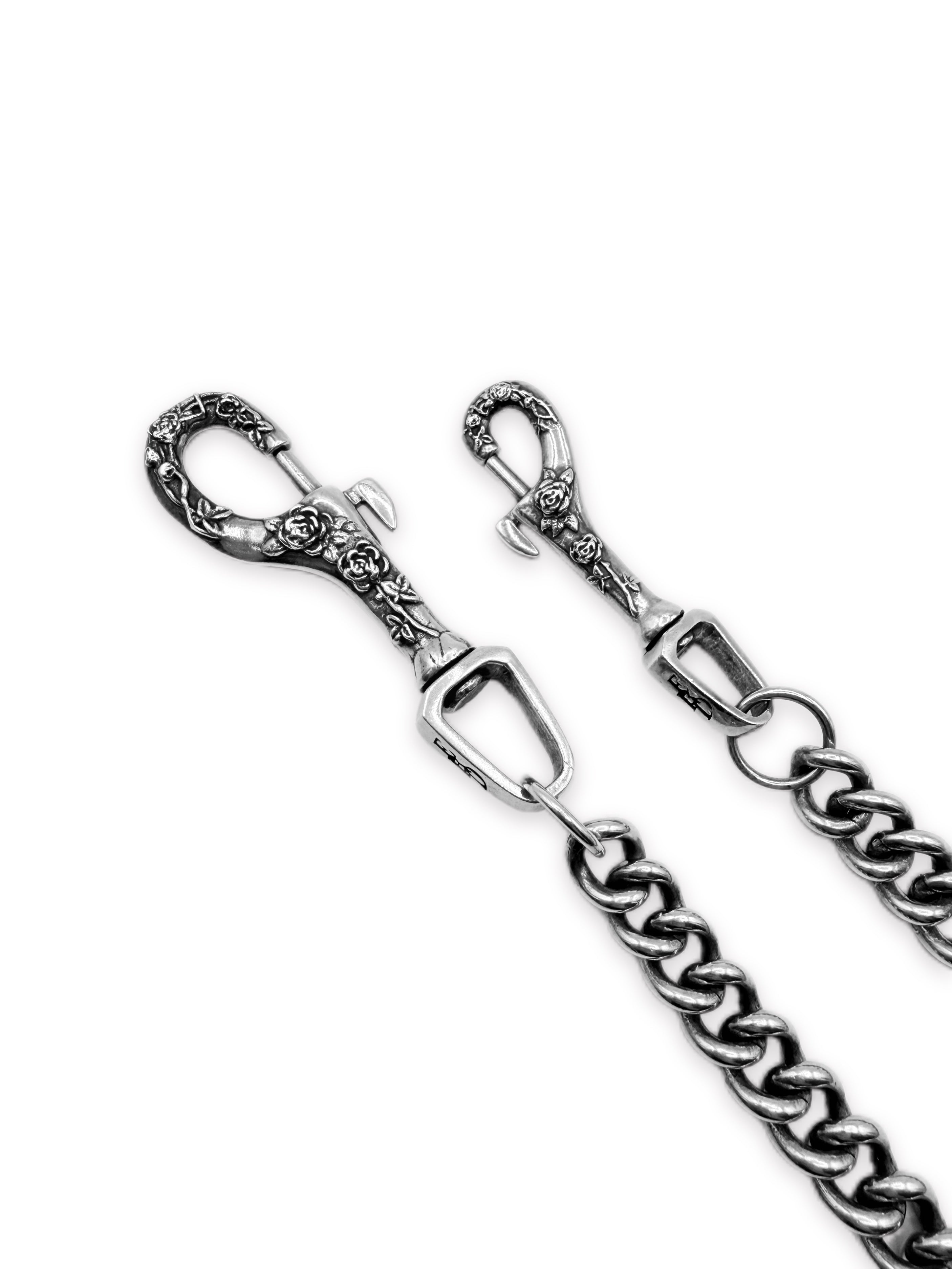 Enfants Riches Deprimes Rose 25 in Cuban Link .925 Silver Clasp Wallet Chain
