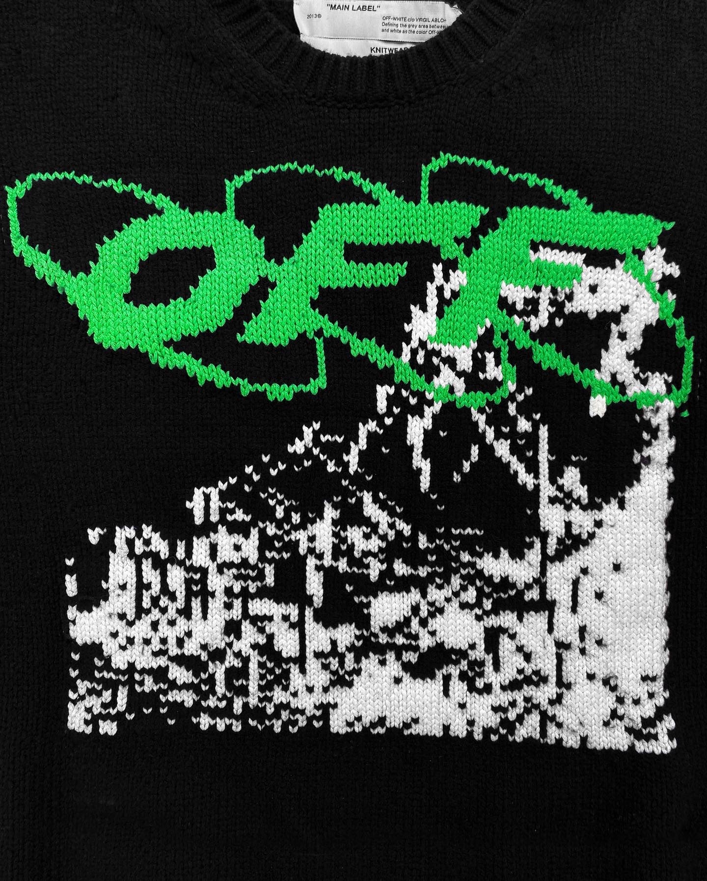 FW19 Off-White ‘Factory’ Heavy Weight Wool Knitted Sweater