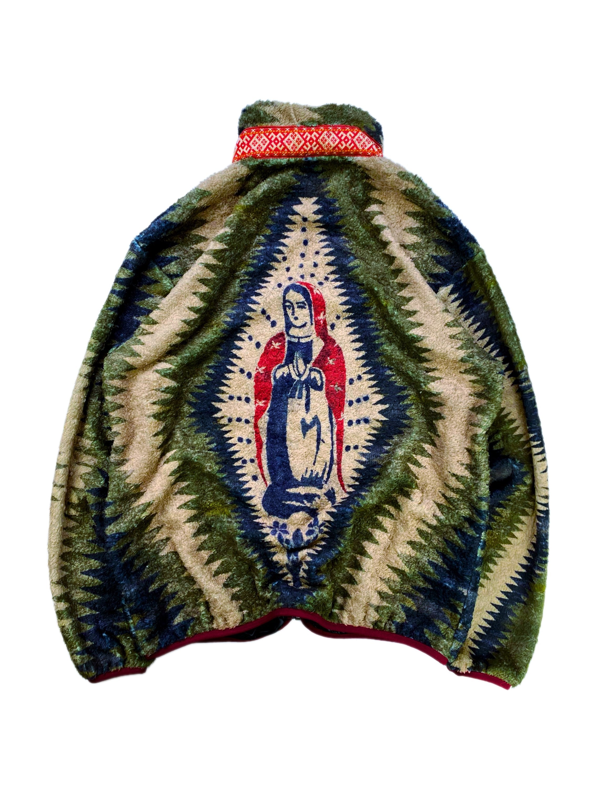 FW22 Kapital ‘Virgin Maria’ Thunder Full-zip Fleece Jacket