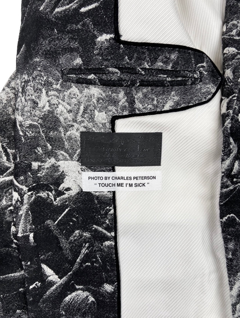 FW09 Number (N)ine Charles Peterson Graphic Mosh Pit Blazer