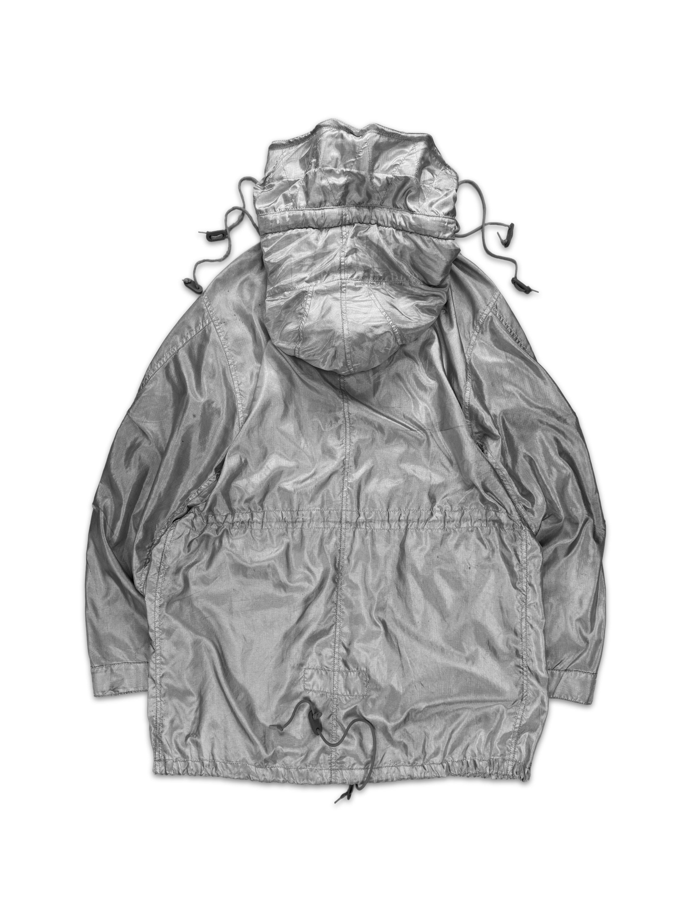 AW98 Helmut Lang ‘Jumbo Hood’ Astronaut Silver Space Parka
