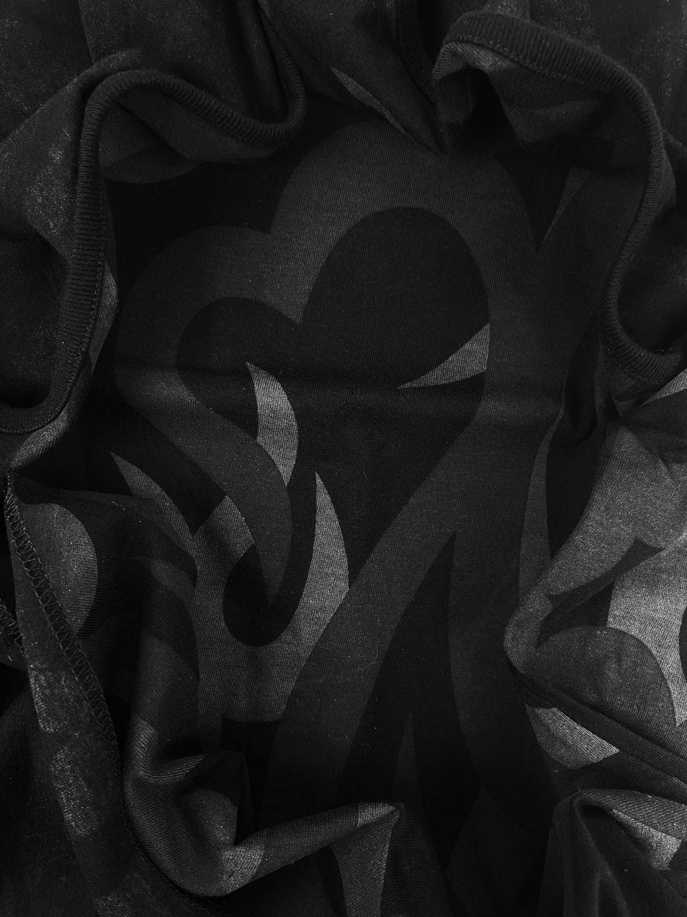 Number (N)ine ‘Tribal’ Print Black Sleeveless Tank-top