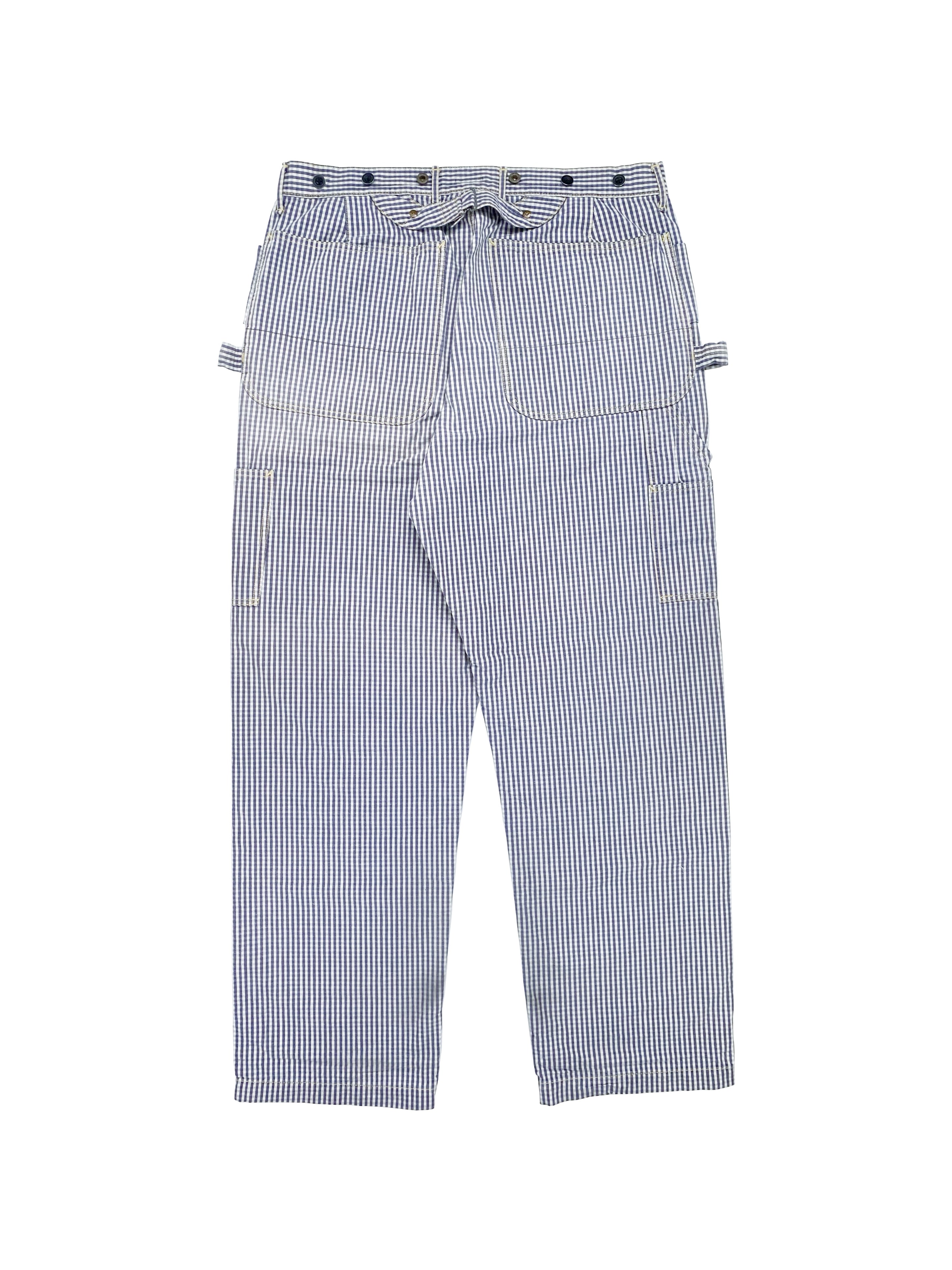 Kapital Carpenter Double Knee Checkered Back Buckle Pants