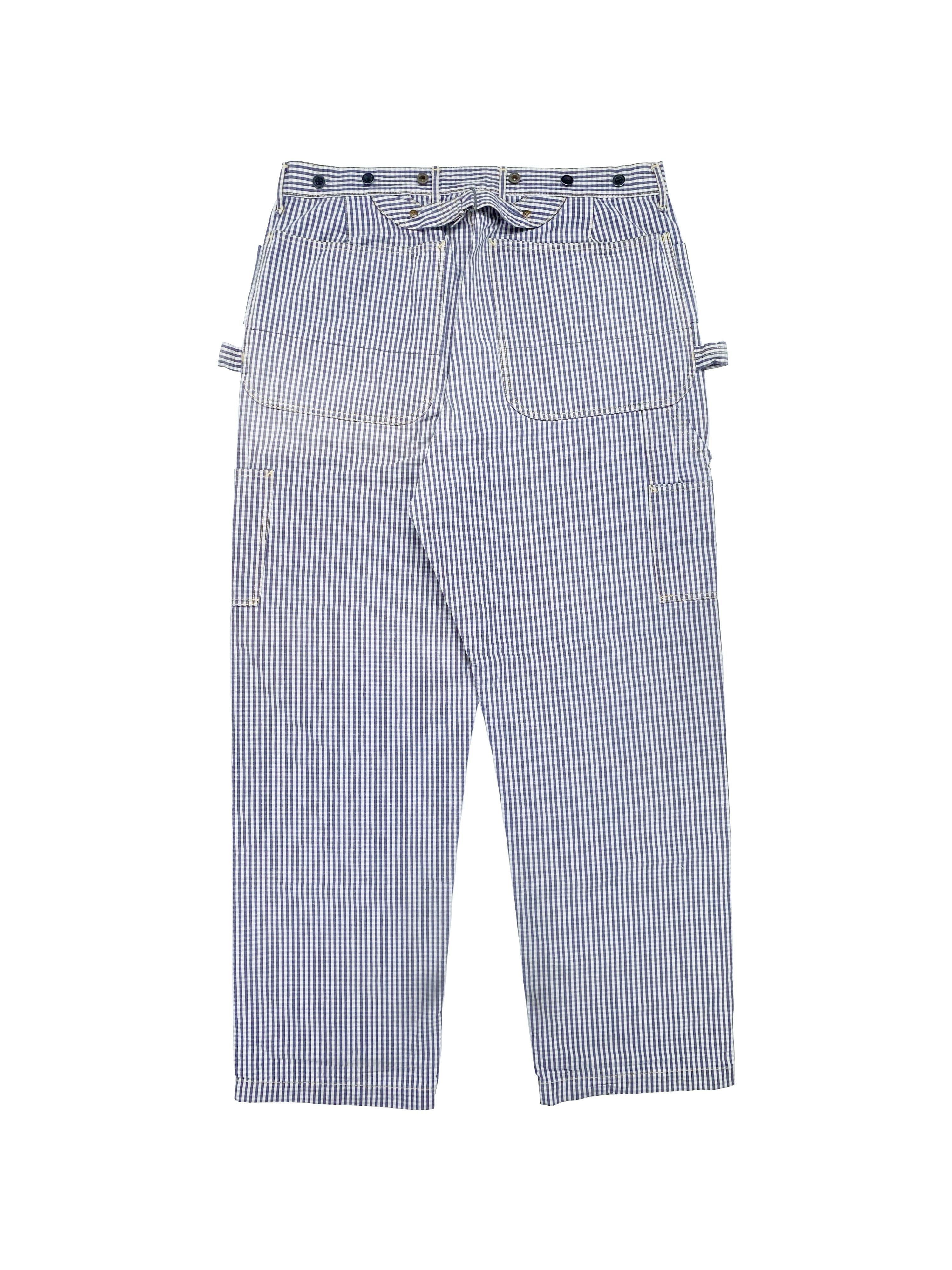 Kapital Carpenter Double Knee Checkered Back Buckle Pants