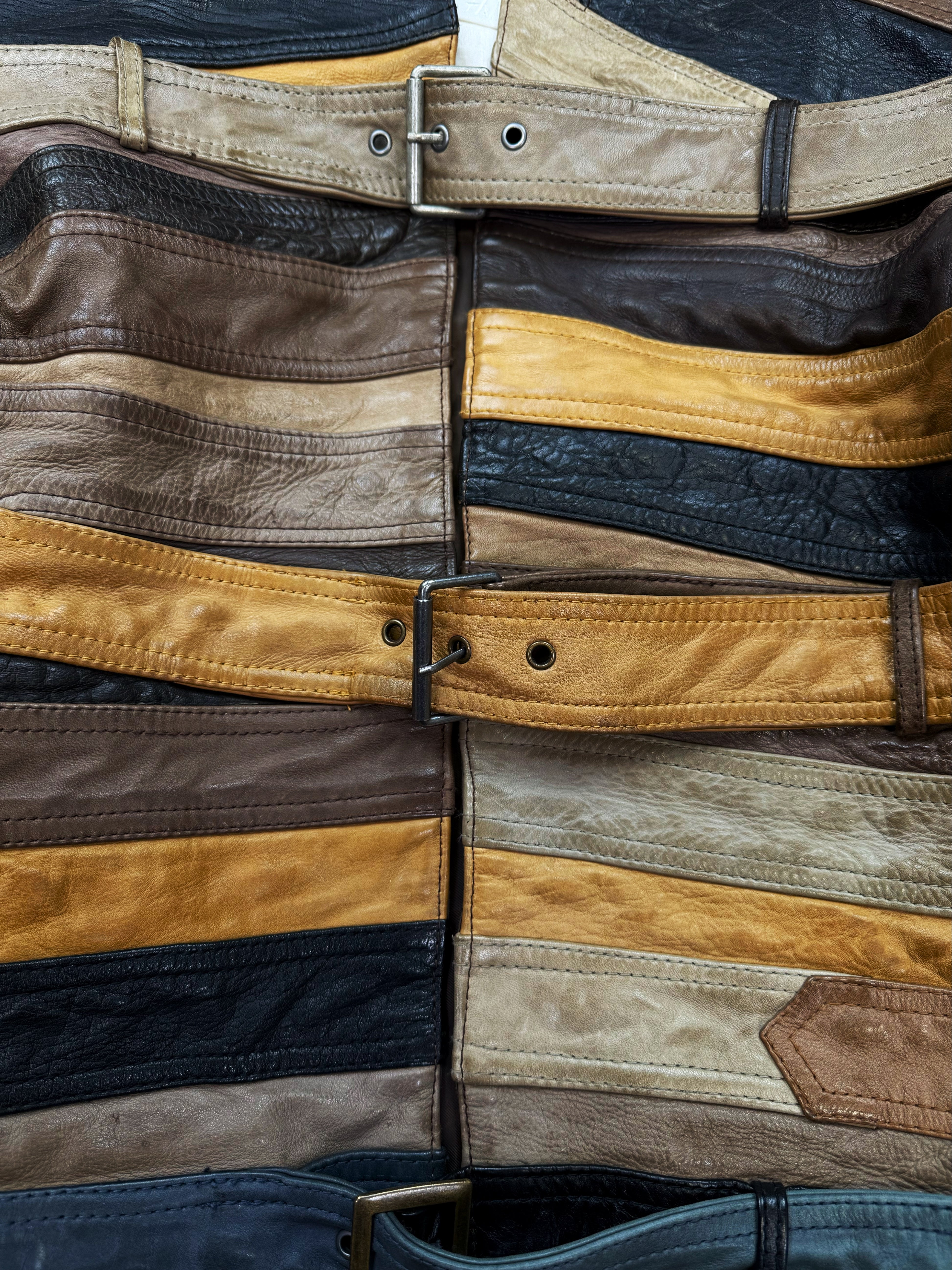 AW12 Maison Margiela x H&amp;M ‘Belt’ Reworked Leather Jacket