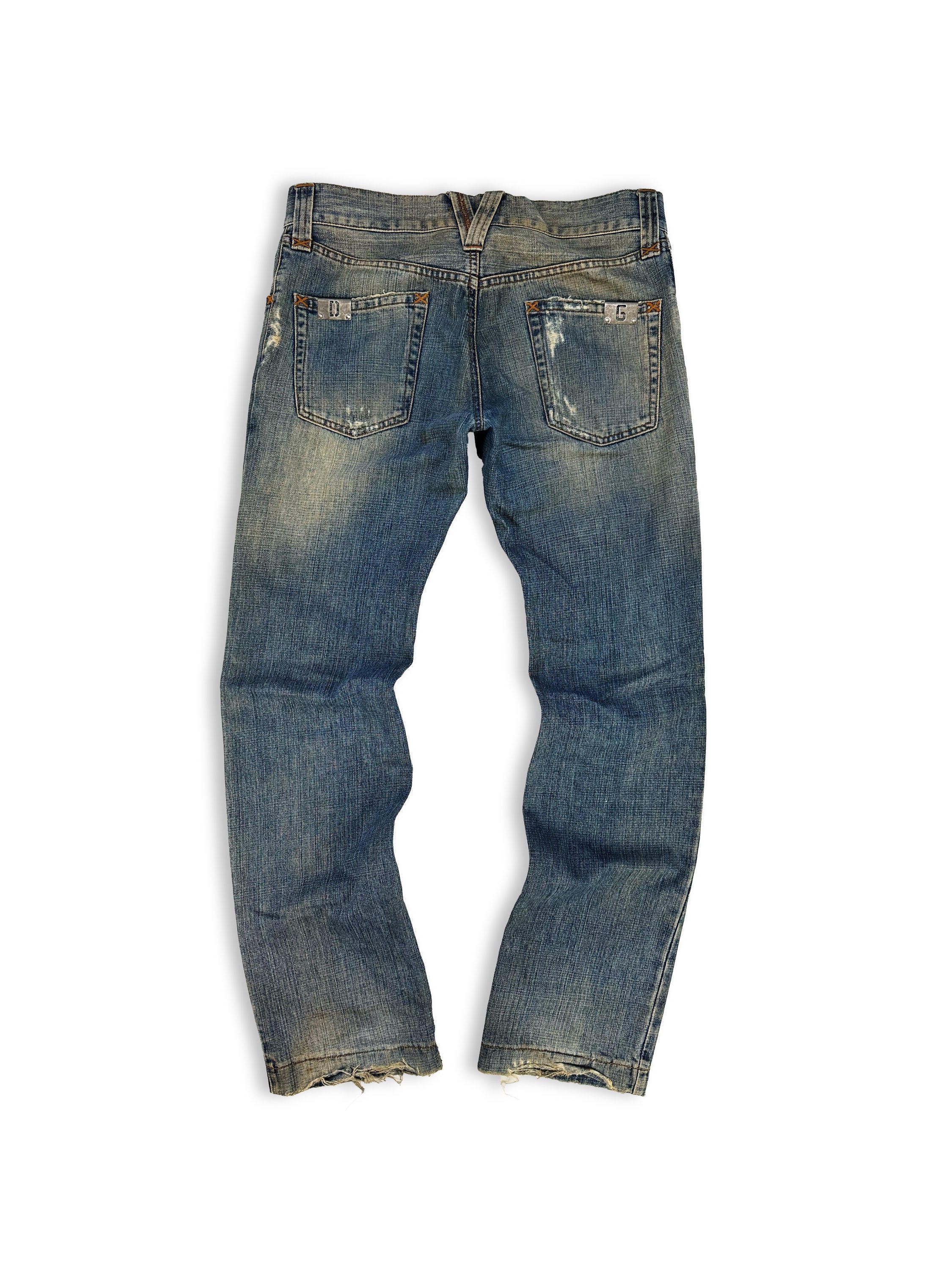 00S DOLCE & GABBANA DIRT WASH DISTRESSED DG DENIM | ArchiveThreads