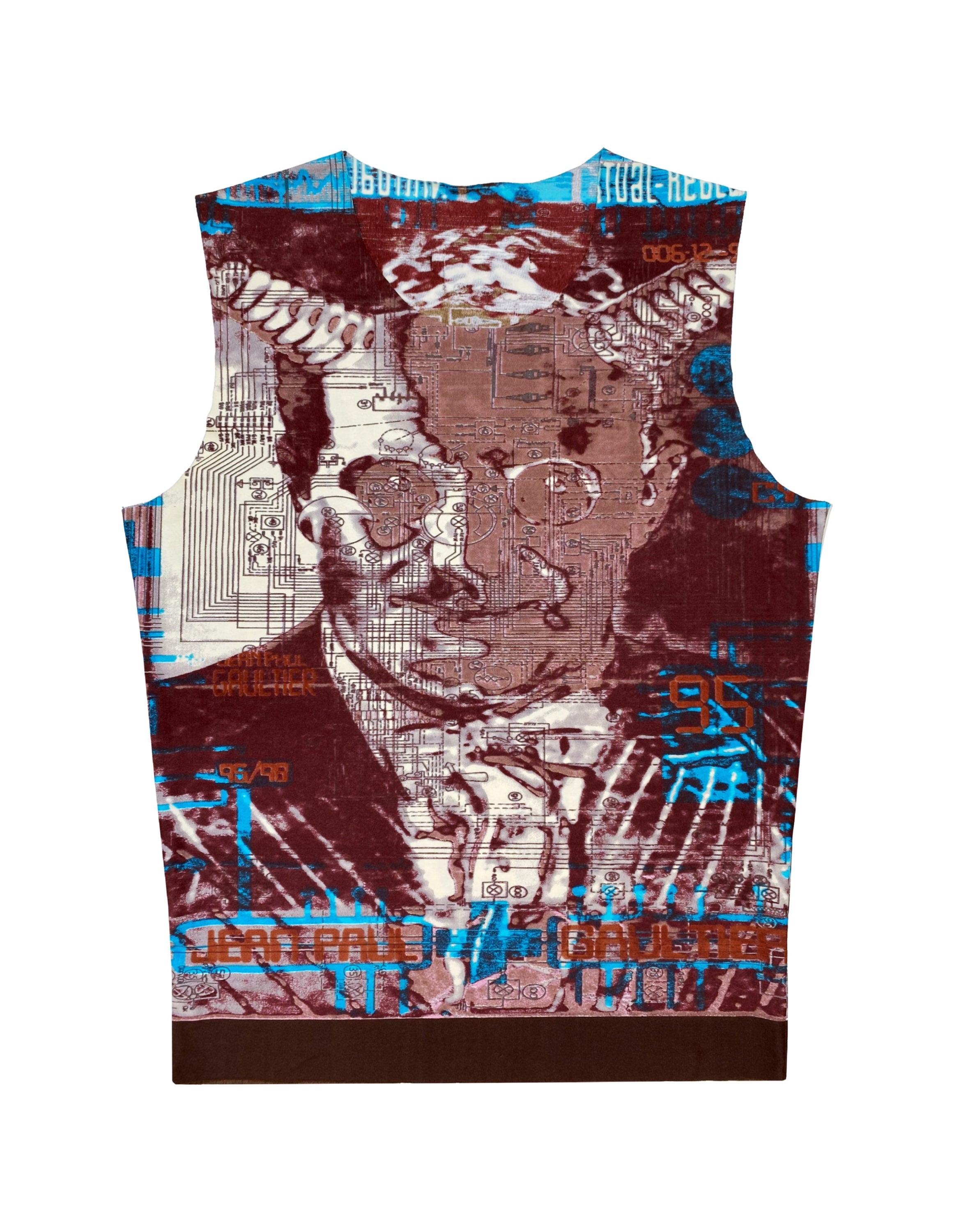 FW95 Jean Paul Gaultier “Virtual Reality” Distorted Tank Top