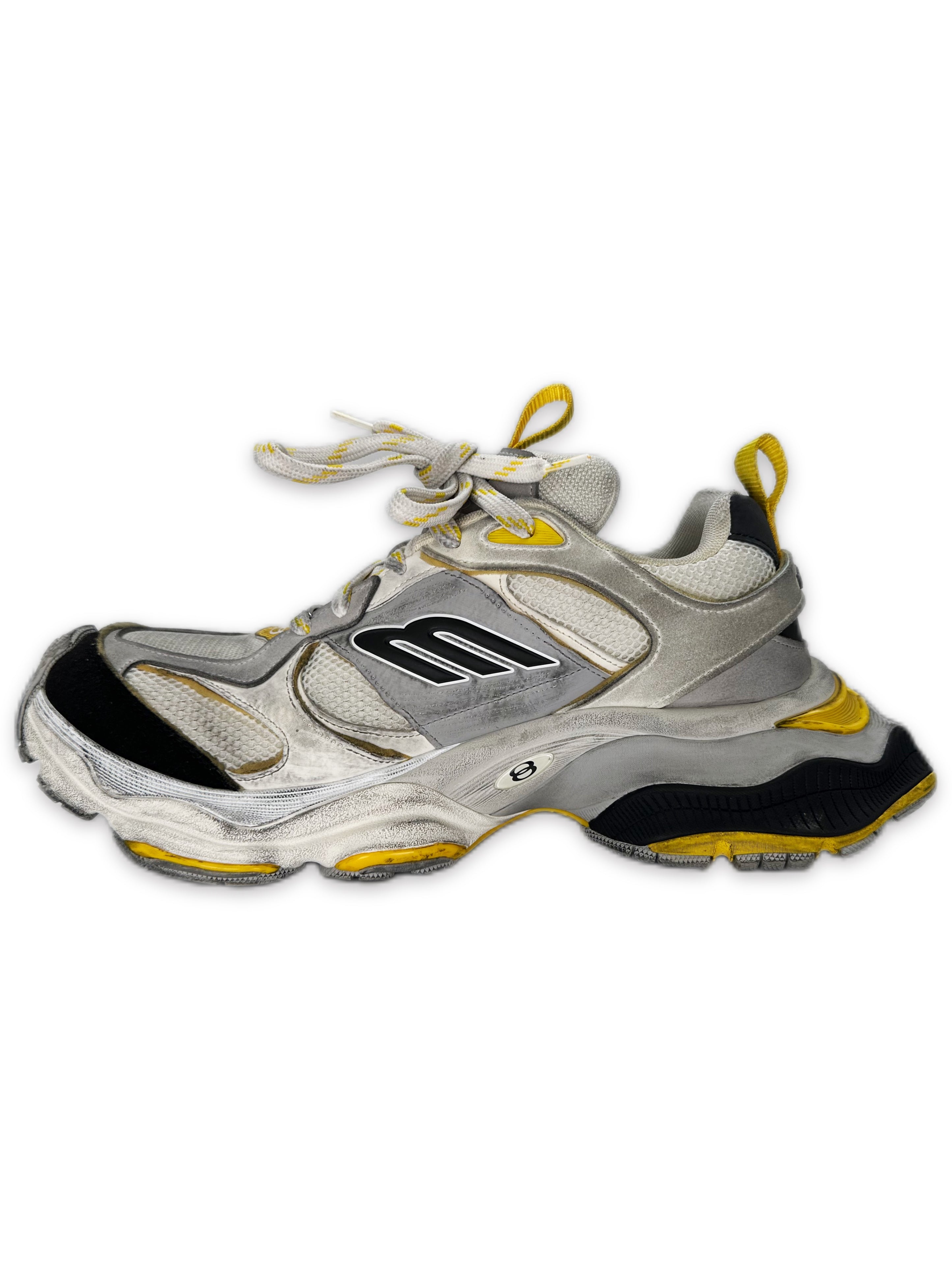 AW24 Balenciaga ‘Cargo’ XL Platform Yellow B Logo Sneakers