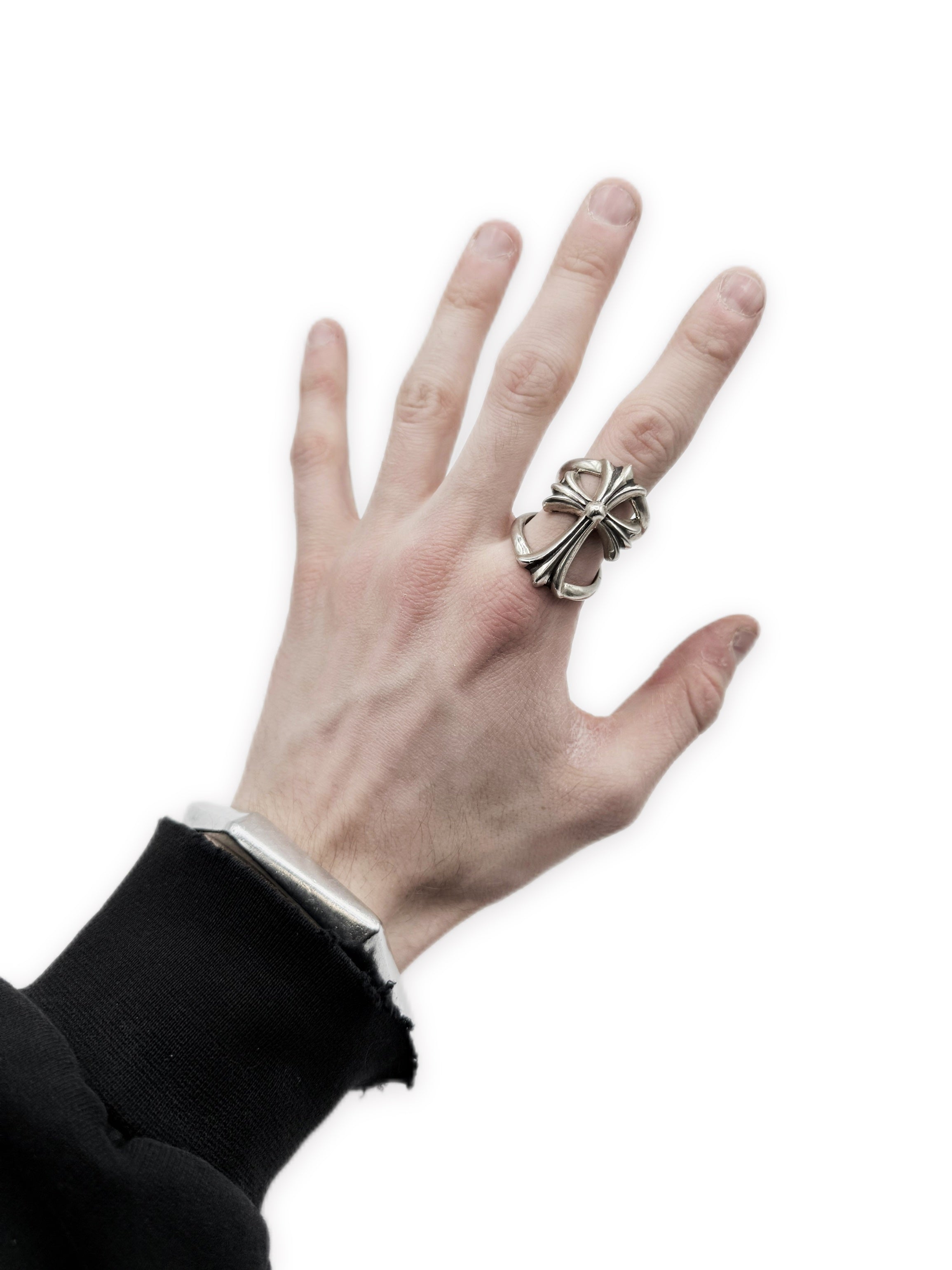 Chrome Hearts ‘Infinity’ .925 Silver Cross Ring
