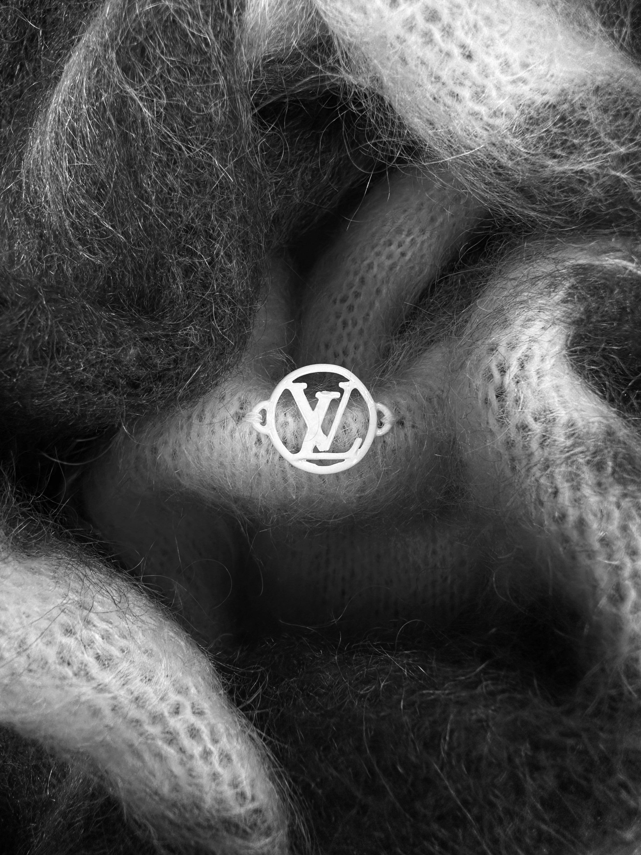 AW19 Louis Vuitton by Virgil Abloh Mohair ‘Flag’ Knitted Sweater