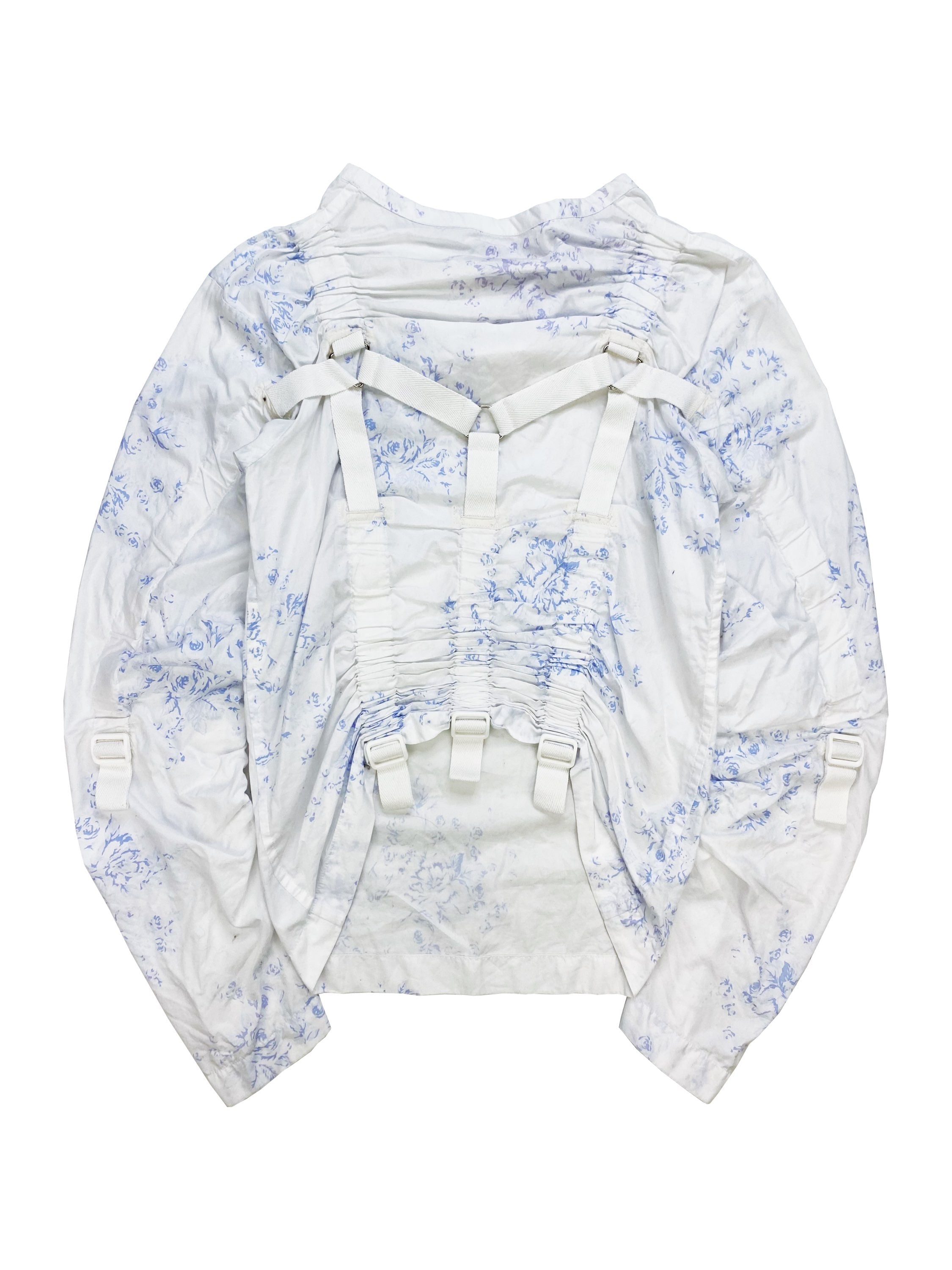SS03 Junya Watanabe ‘Parachute’ Floral Print Bondage Longsleeve