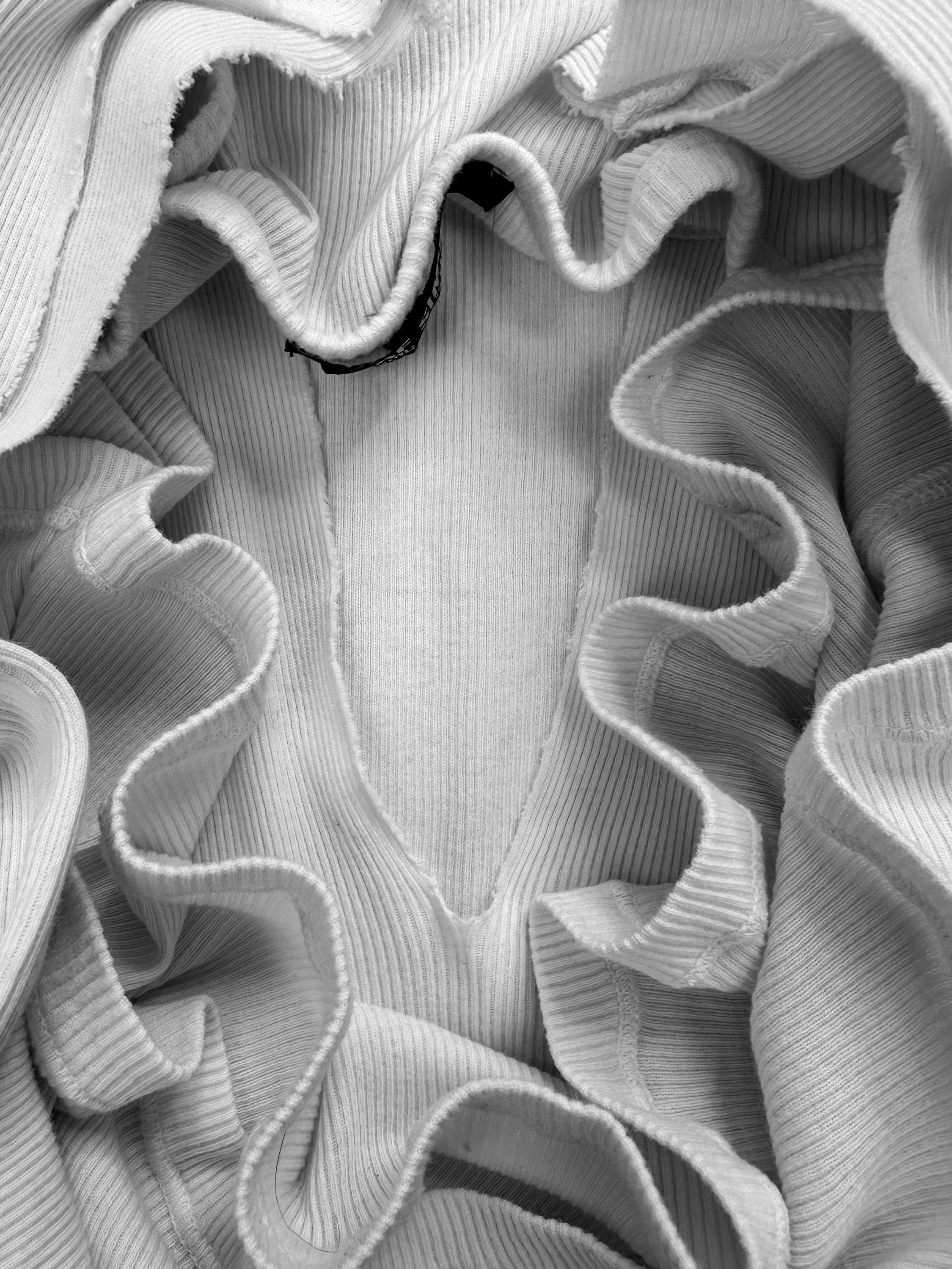 SS04 Raf Simons ‘MTCBU’ Ribbed Slashed Knot Oversized Tank-top