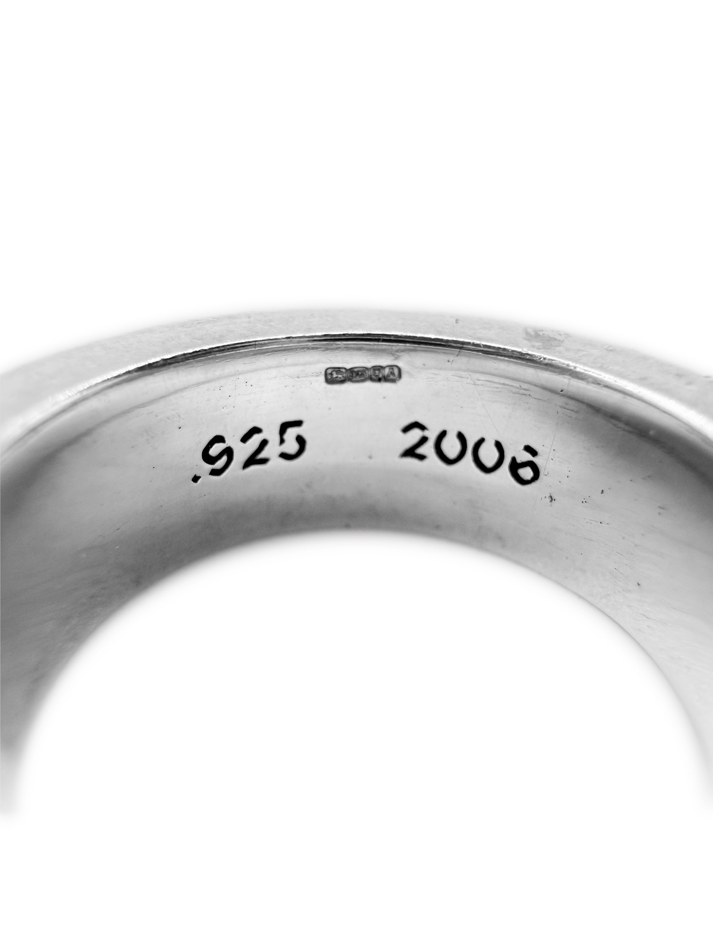 Chrome Hearts Mini Plus .925 Silver Etched Ring