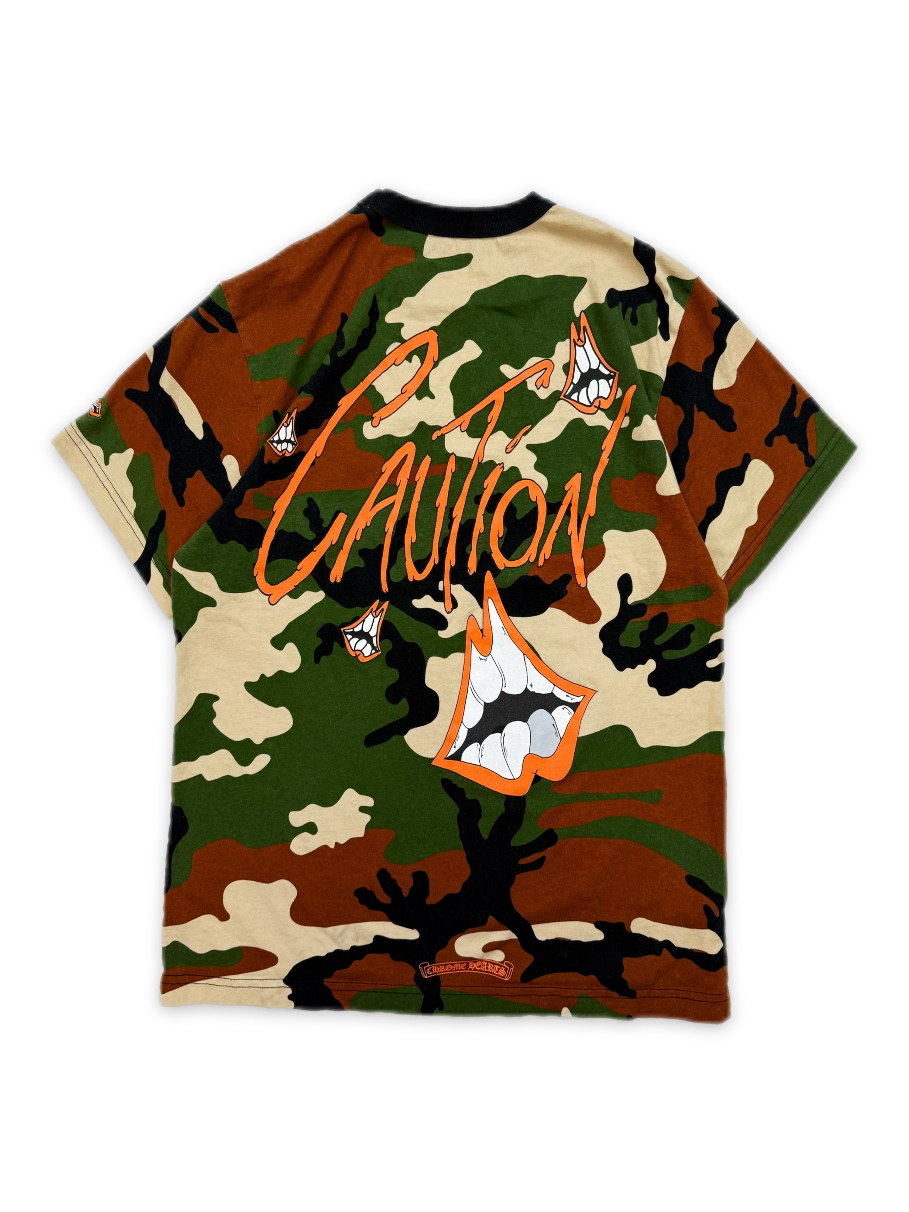 Chrome Hearts x Matty Boy ‘Caution’ Camoflague T-Shirt