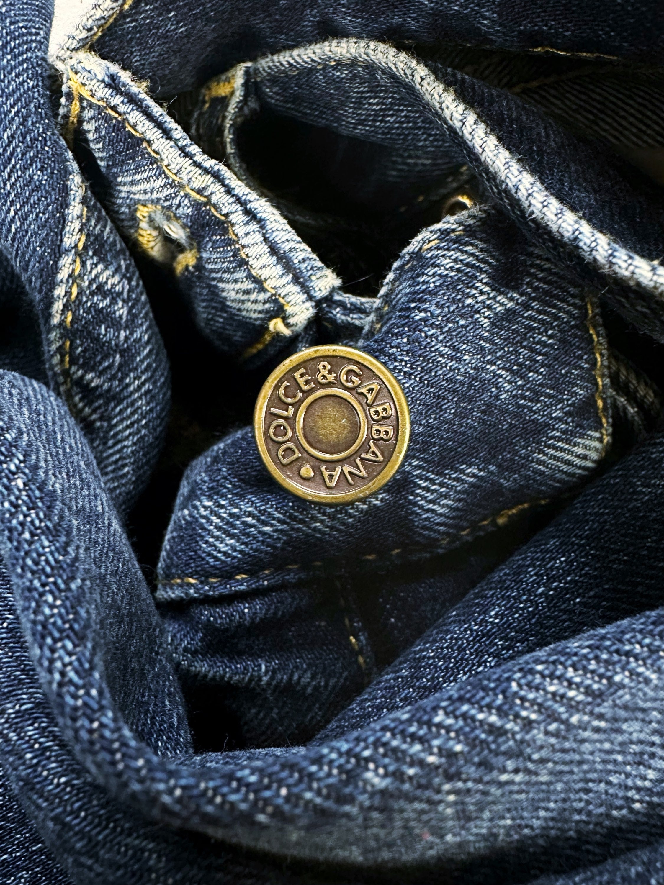 00s Dolce & Gabbana Blue Wash Boot Cut Denim