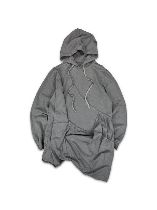 Rick Owens Reworked ‘Asymmetric’ Grey Long Hoodie
