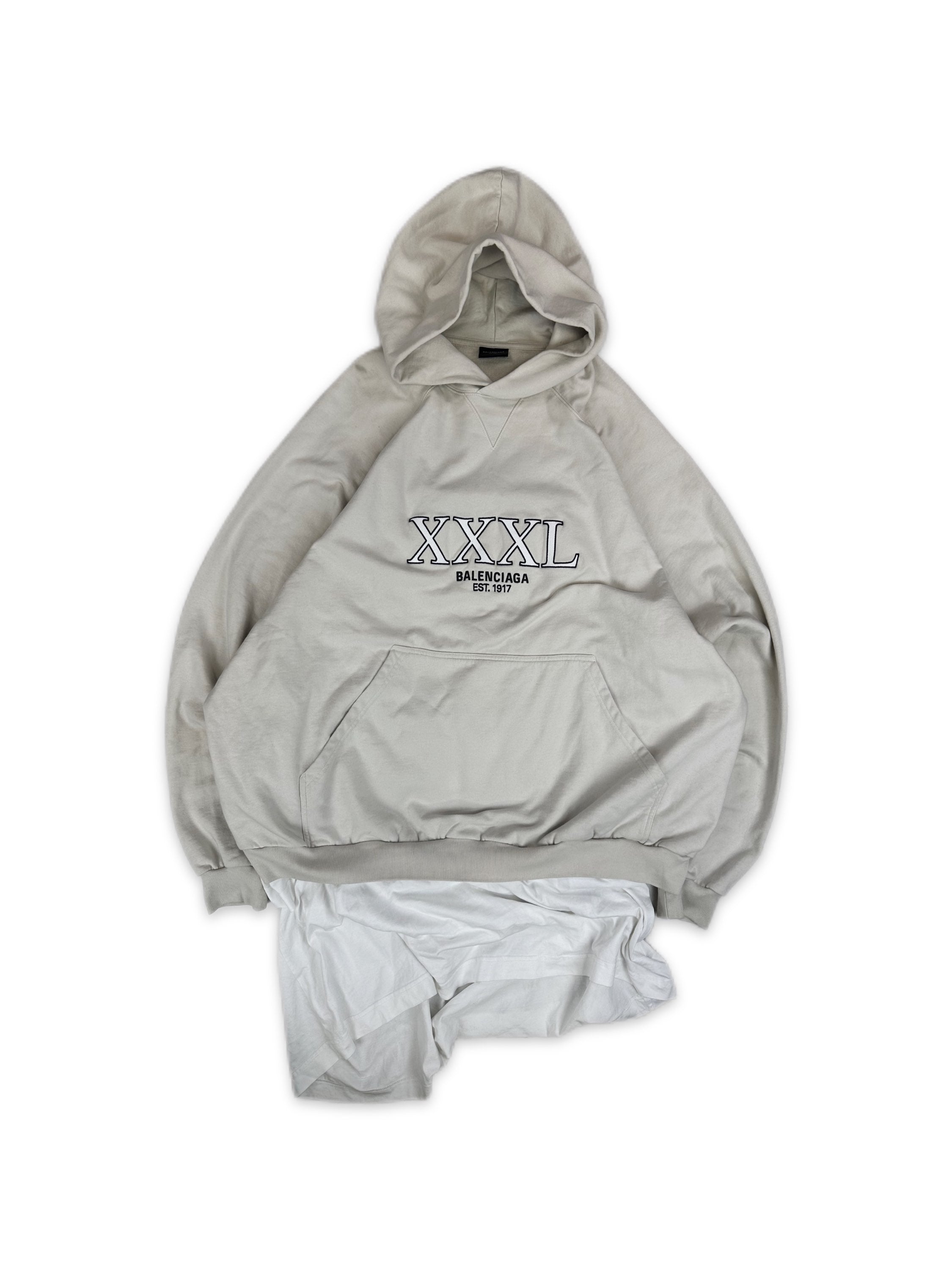 SS23 Balenciaga ‘XXXL’ Layered T-Shirt Oversized Hoodie