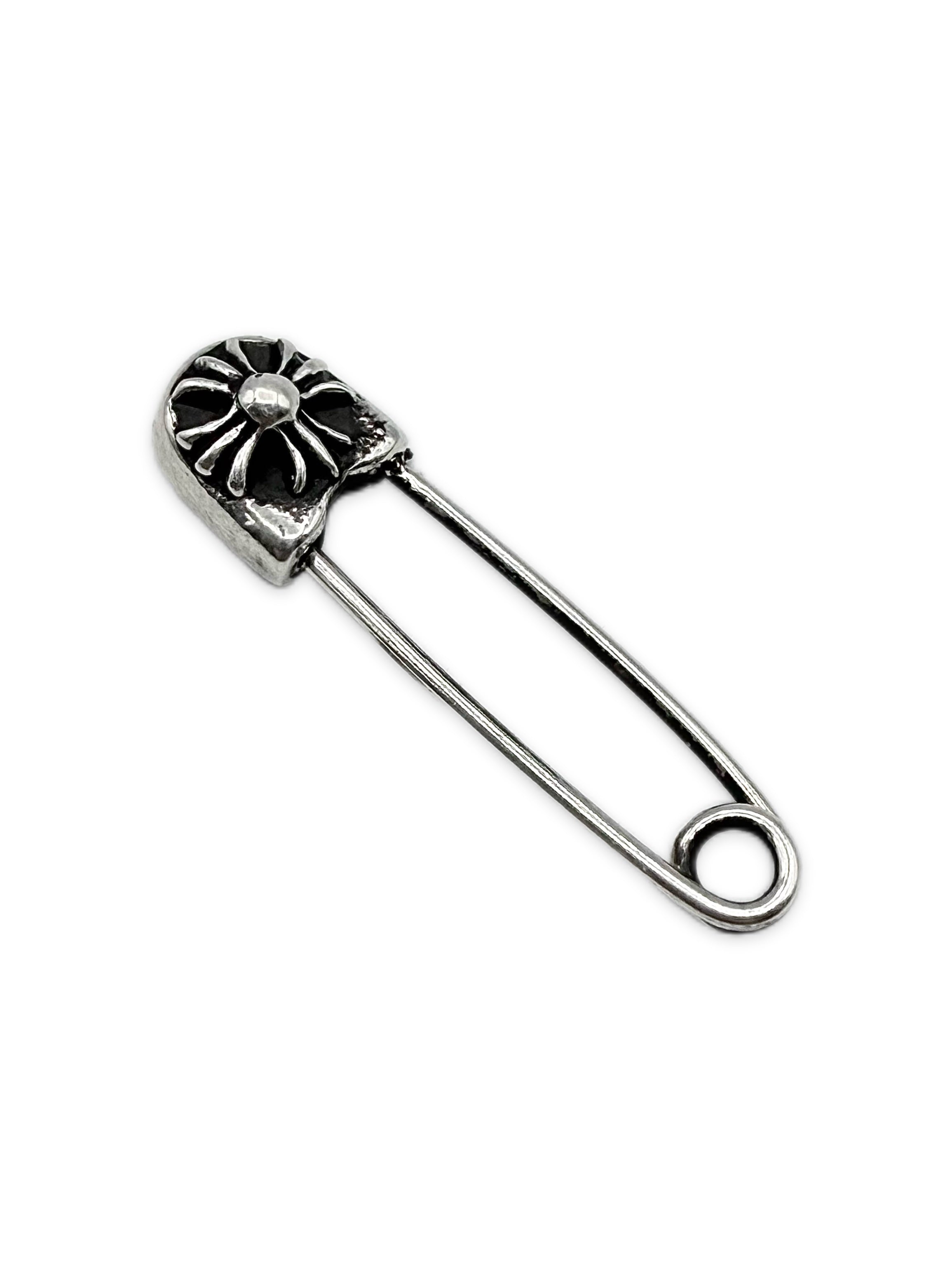 Chrome Hearts .925 Silver Etched Safety Pin