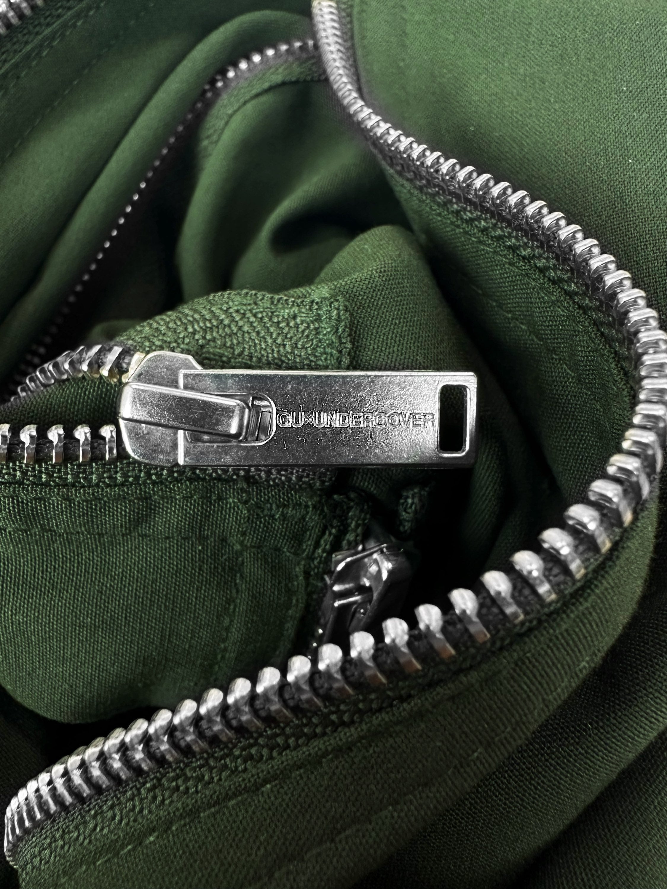 Undercover Forest Green Multi-zip Wide Cut Cargo Pants
