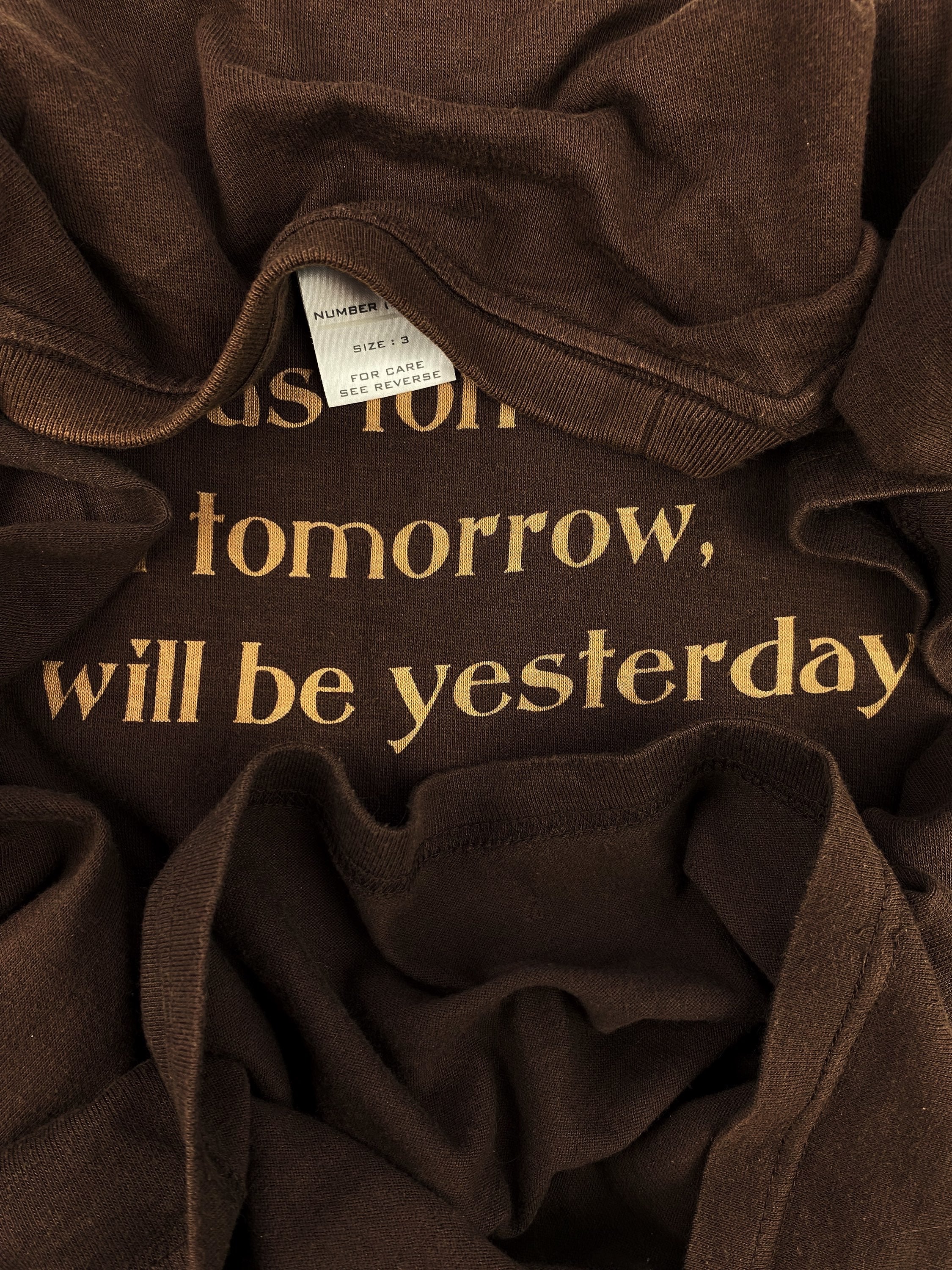 AW02 Number (N)ine ‘Yesterday’ George Harrison Slogan T-Shirt
