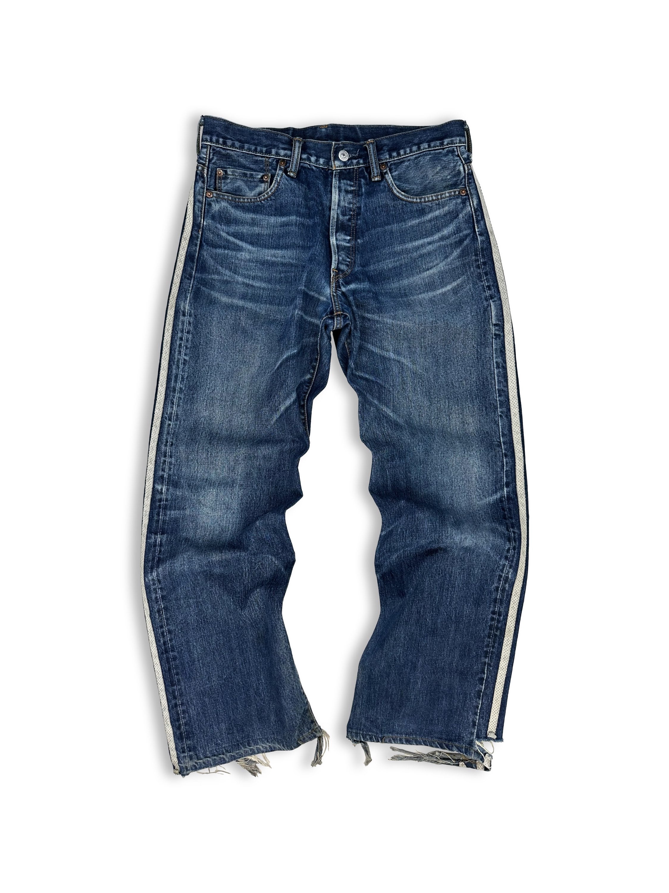 SS04 Yohji Yamamoto Y-3 X Adidas 65/100 ‘Three Stripe’ Spotted Horse Denim