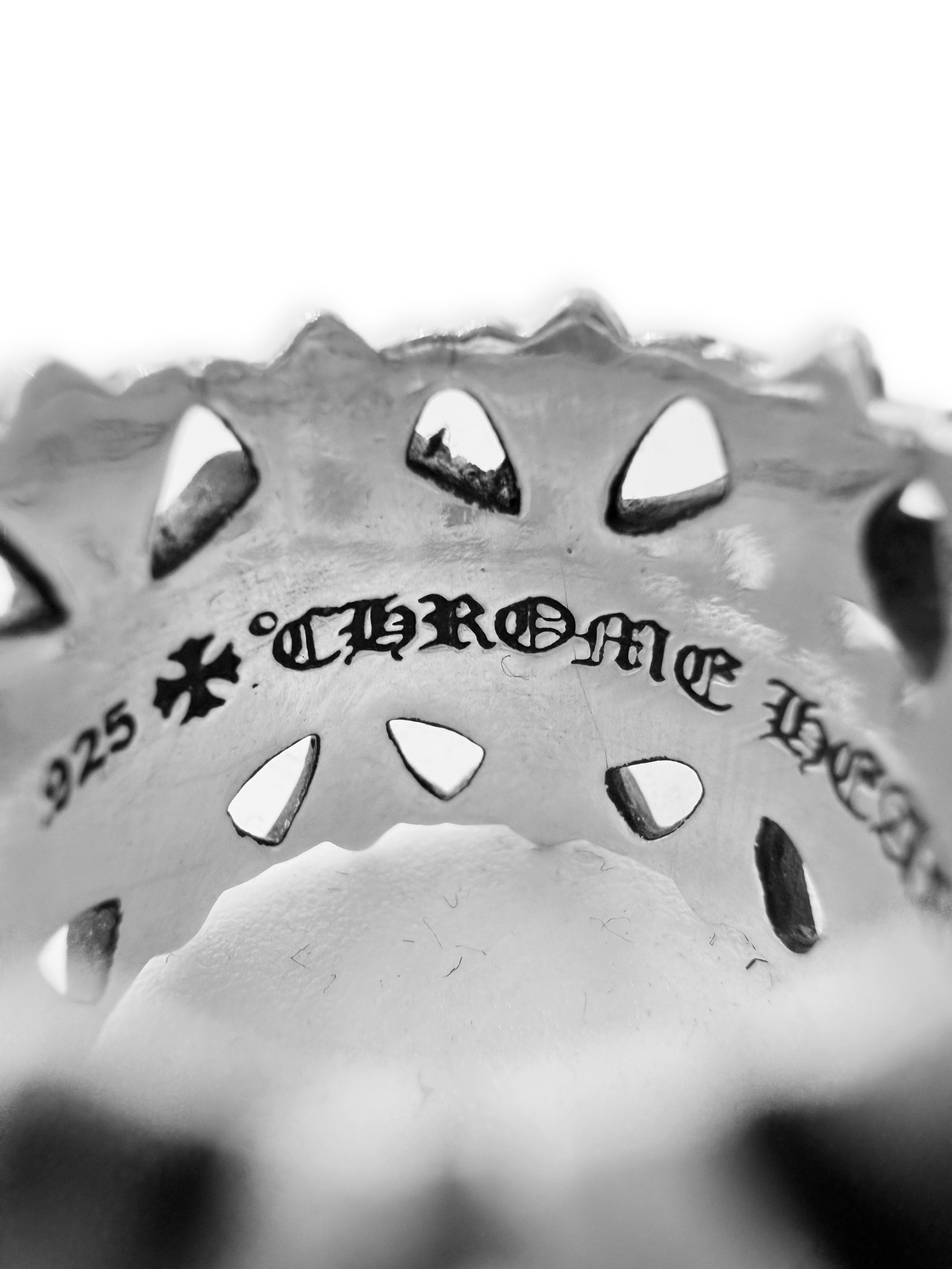 Chrome Hearts Cemetery Cross .925 Silver Ring