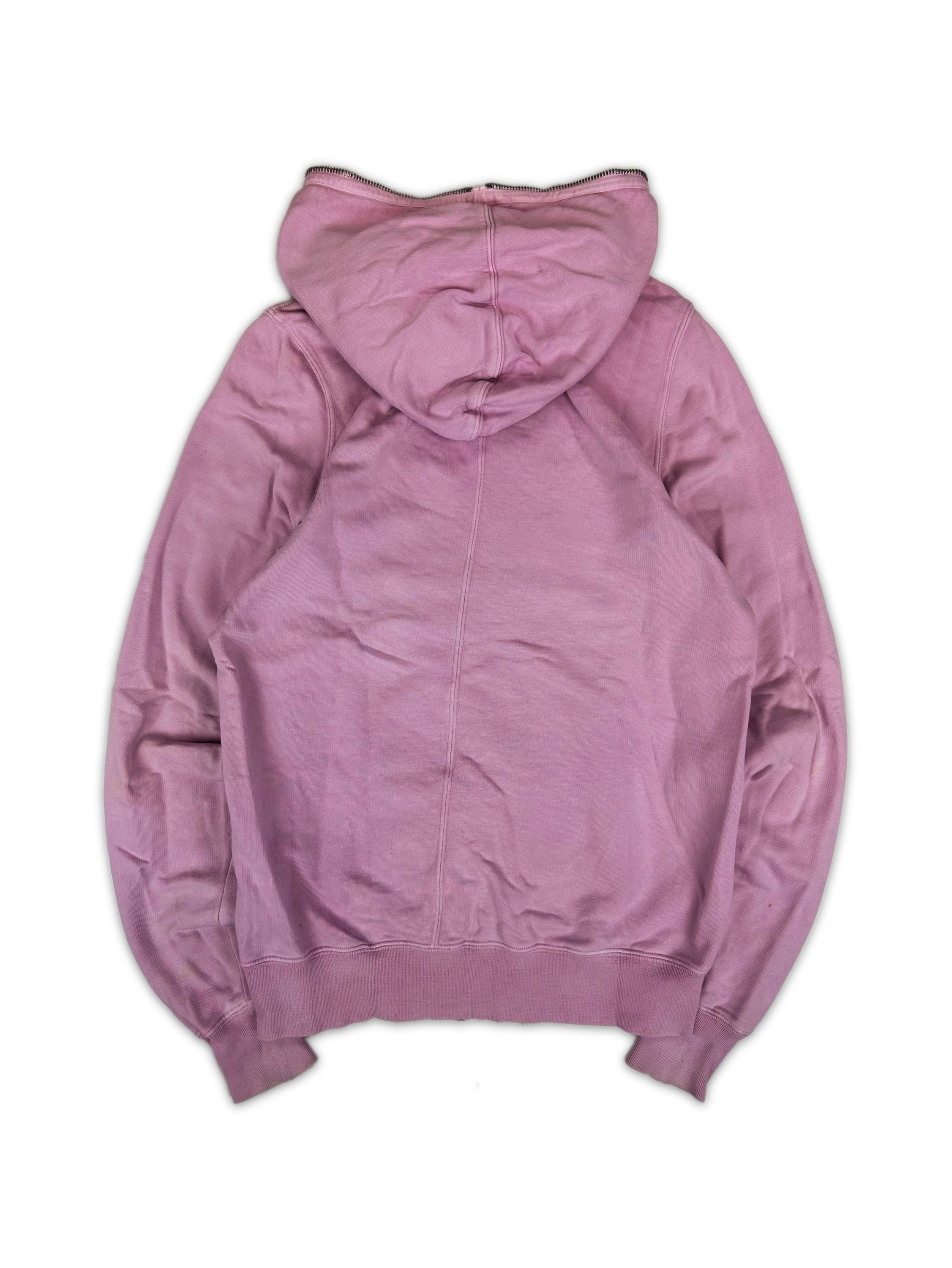 Rick Owens DRKSHDW Pink ‘Gimp’ Full-zip Hoodie