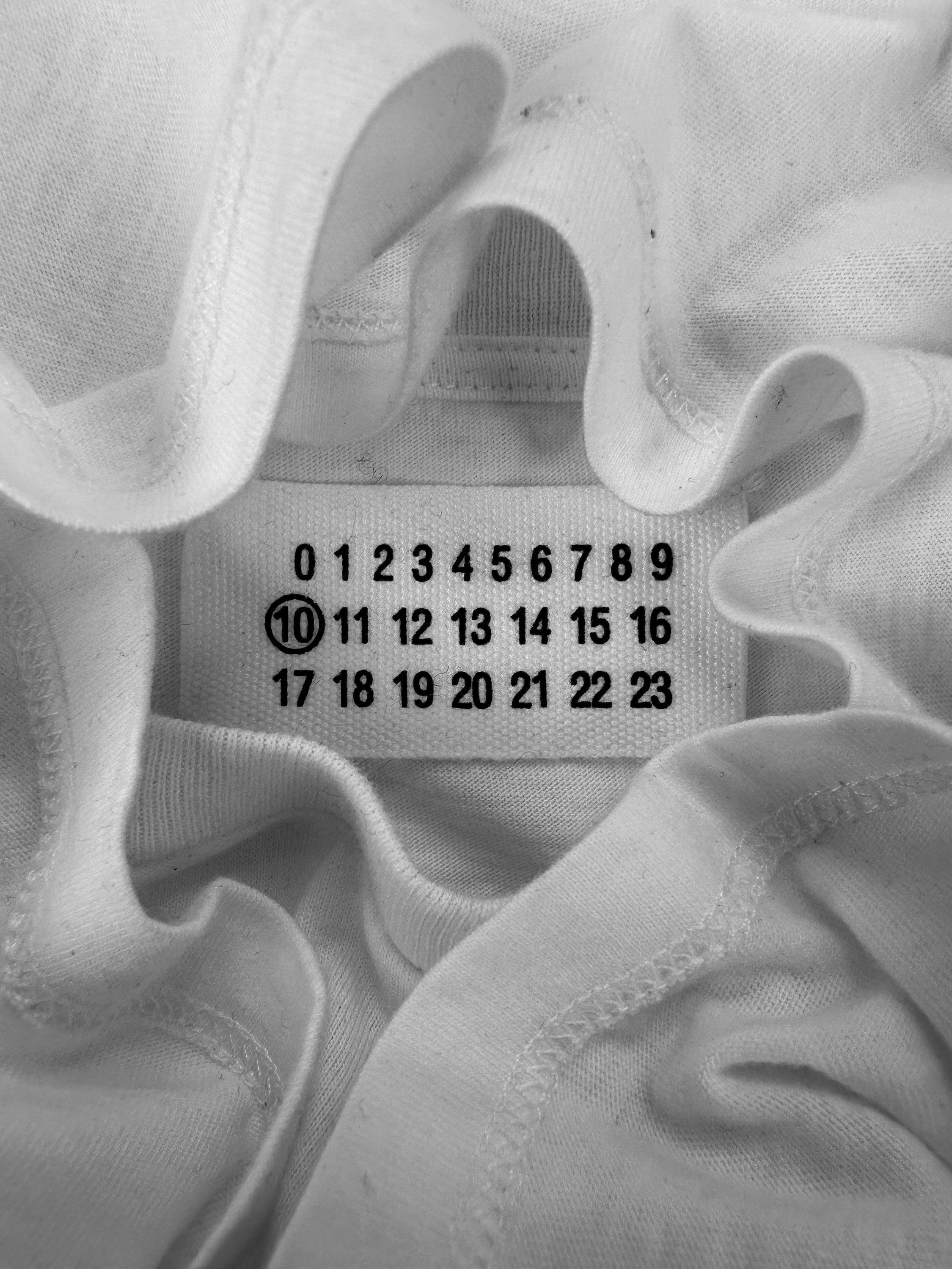 Maison Margiela White Numeric Logo Pocket T-Shirt