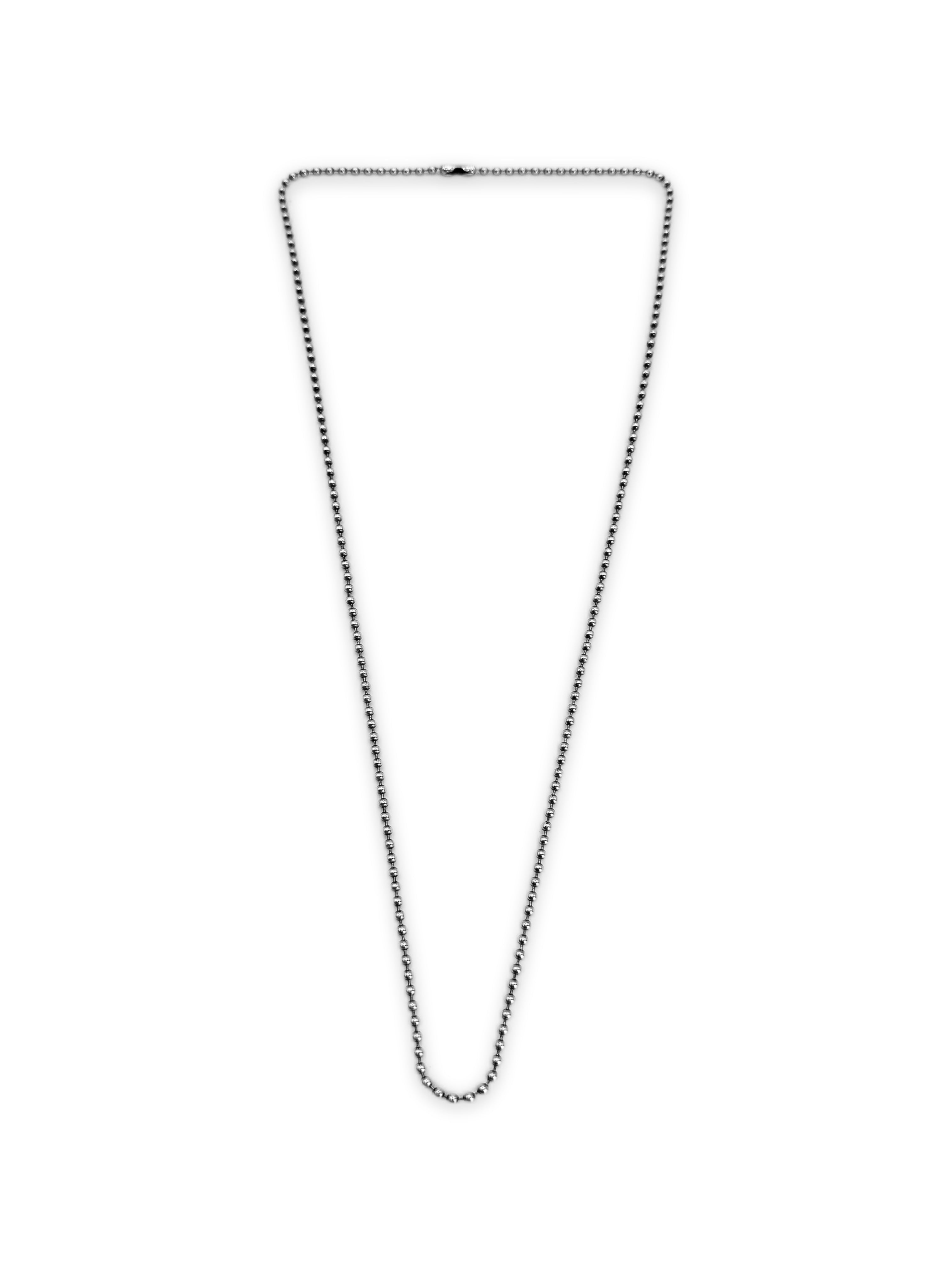 Chrome Hearts .925 Silver 22 in Ball Chain Necklace
