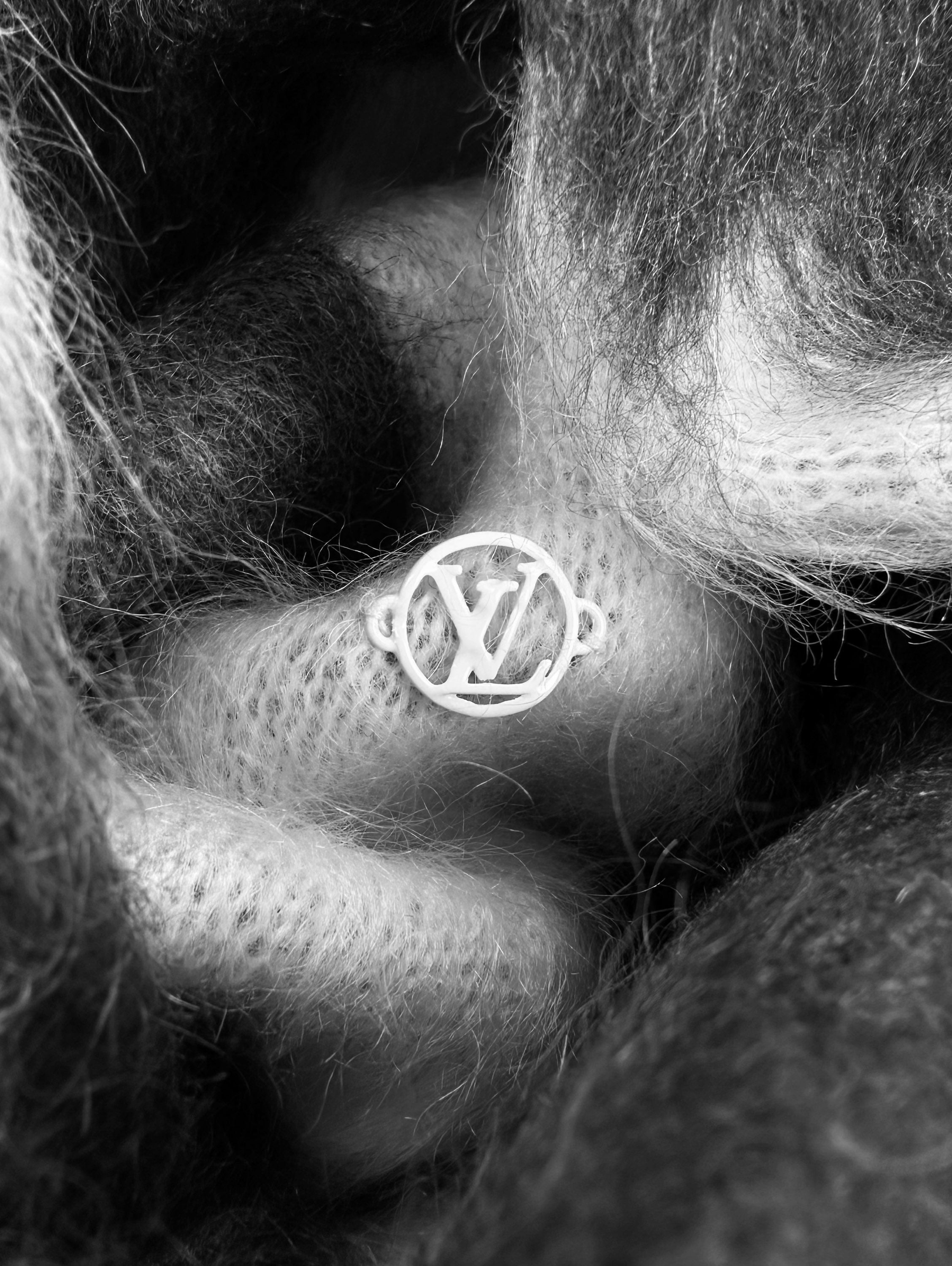 AW19 Louis Vuitton by Virgil Abloh Mohair ‘Flag’ Knitted Sweater