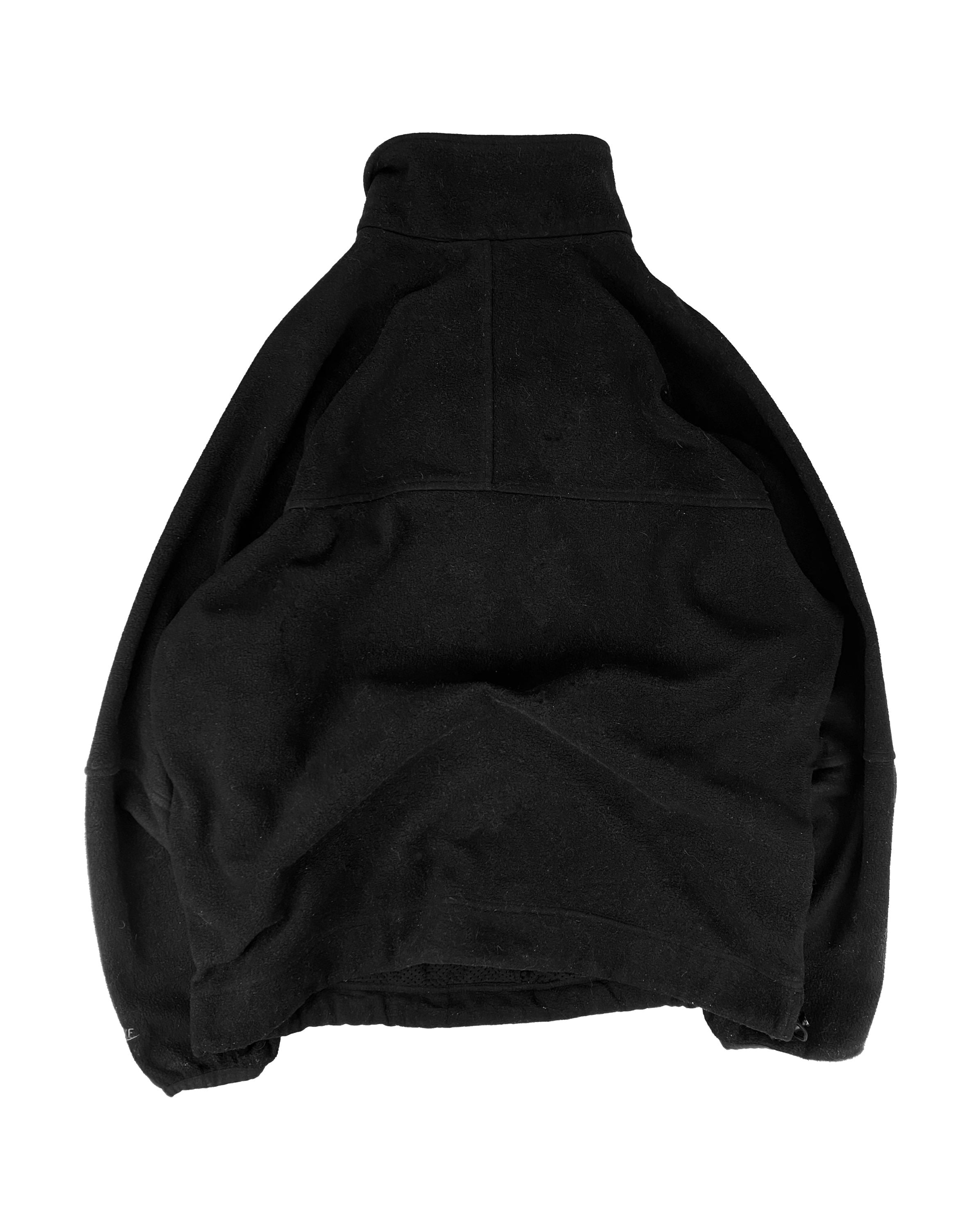 00s Nike ACG Embroidered Multi-zip Black Fleece Jacket
